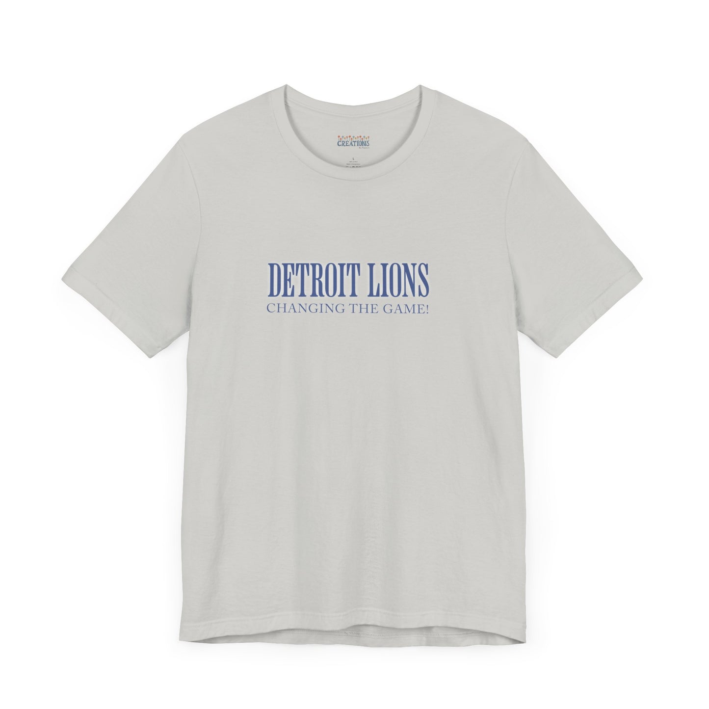 LION'S Football Tee with Quote "Changing the Game"