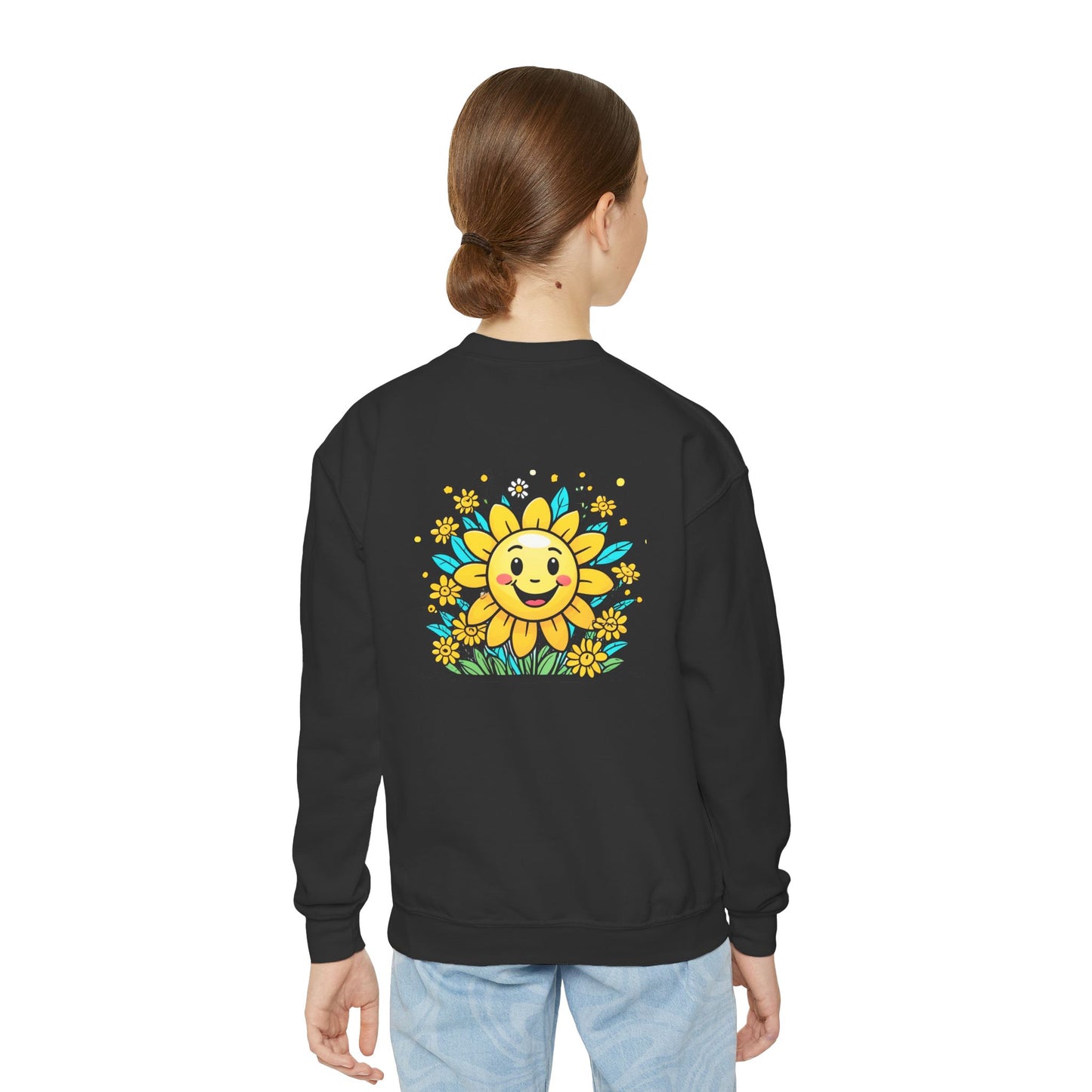 Sunshine and Flowers Youth Crewneck Sweatshirt