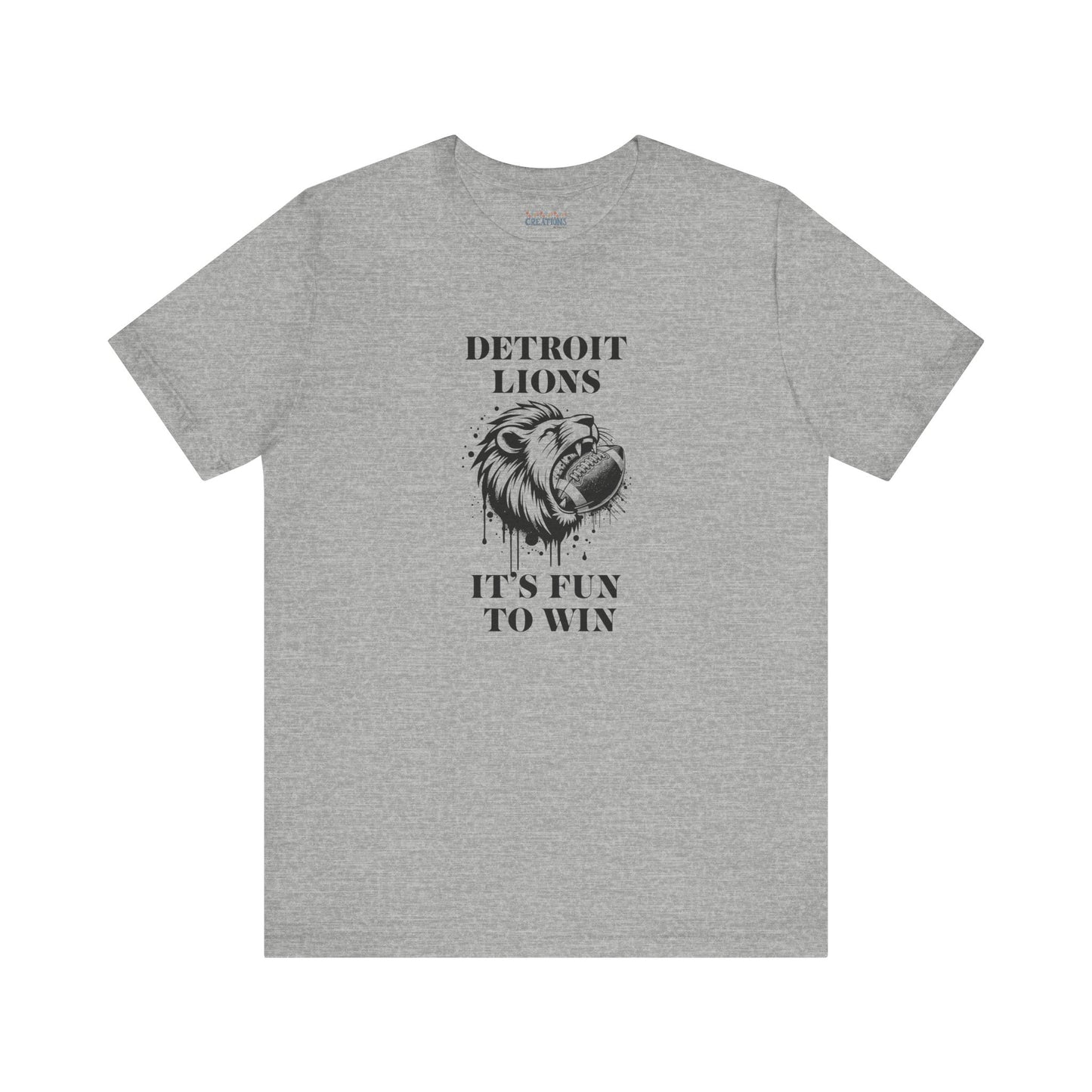 LION'S Football Tee with Locker Room Quote