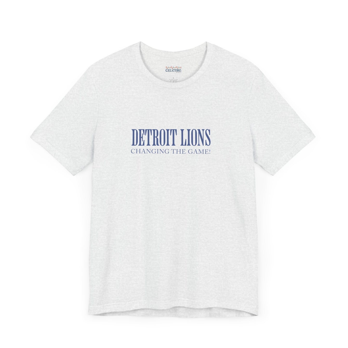 LION'S Football Tee with Quote "Changing the Game"