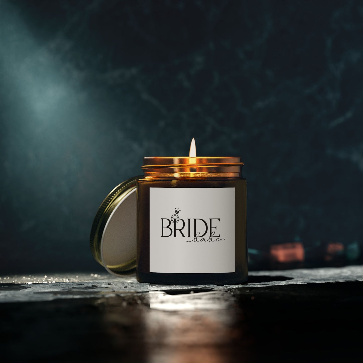 Bride Scented Candle - Coconut Apricot Wax (4oz, 9oz) | Perfect Wedding Gift