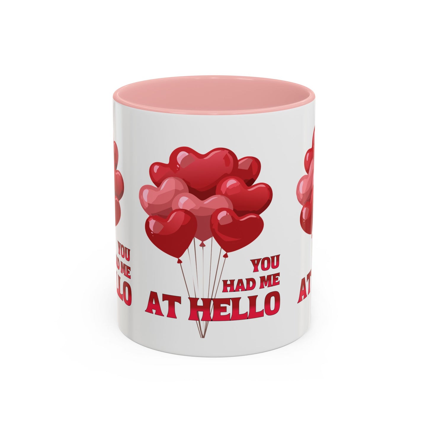 "YOU HAD ME AT HELLO" Coffee Mug Love Balloons Valentine's Day Gift