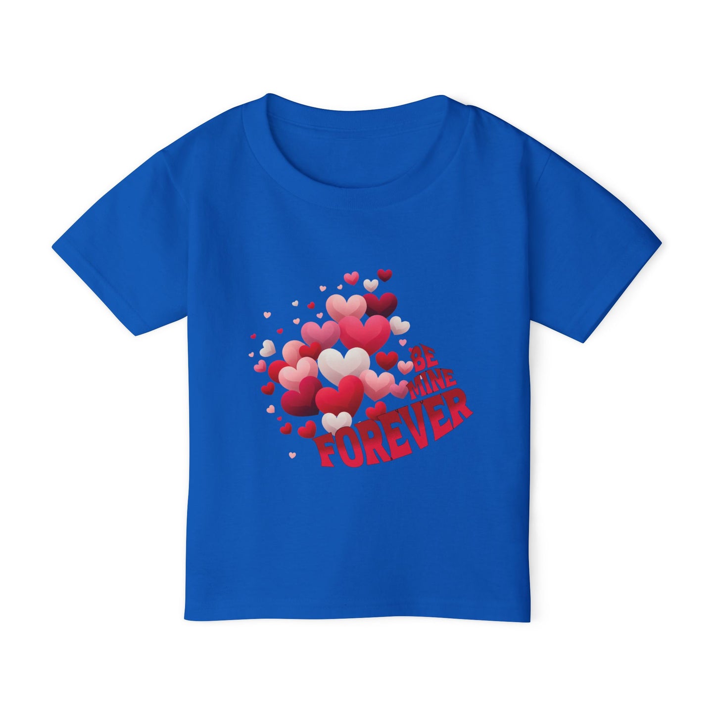 - Be Mine Forever-Toddler T-shirt Valentine's Day Hearts Design