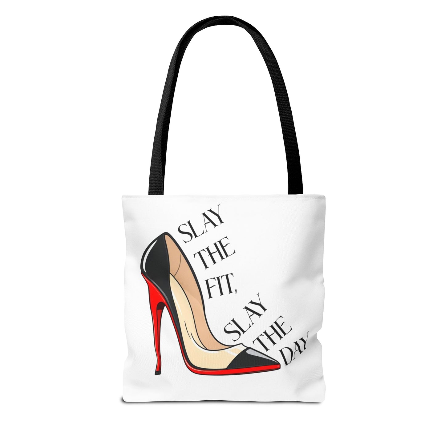 Tote Bag - Slay the Fit, Slay the Day Stiletto Design
