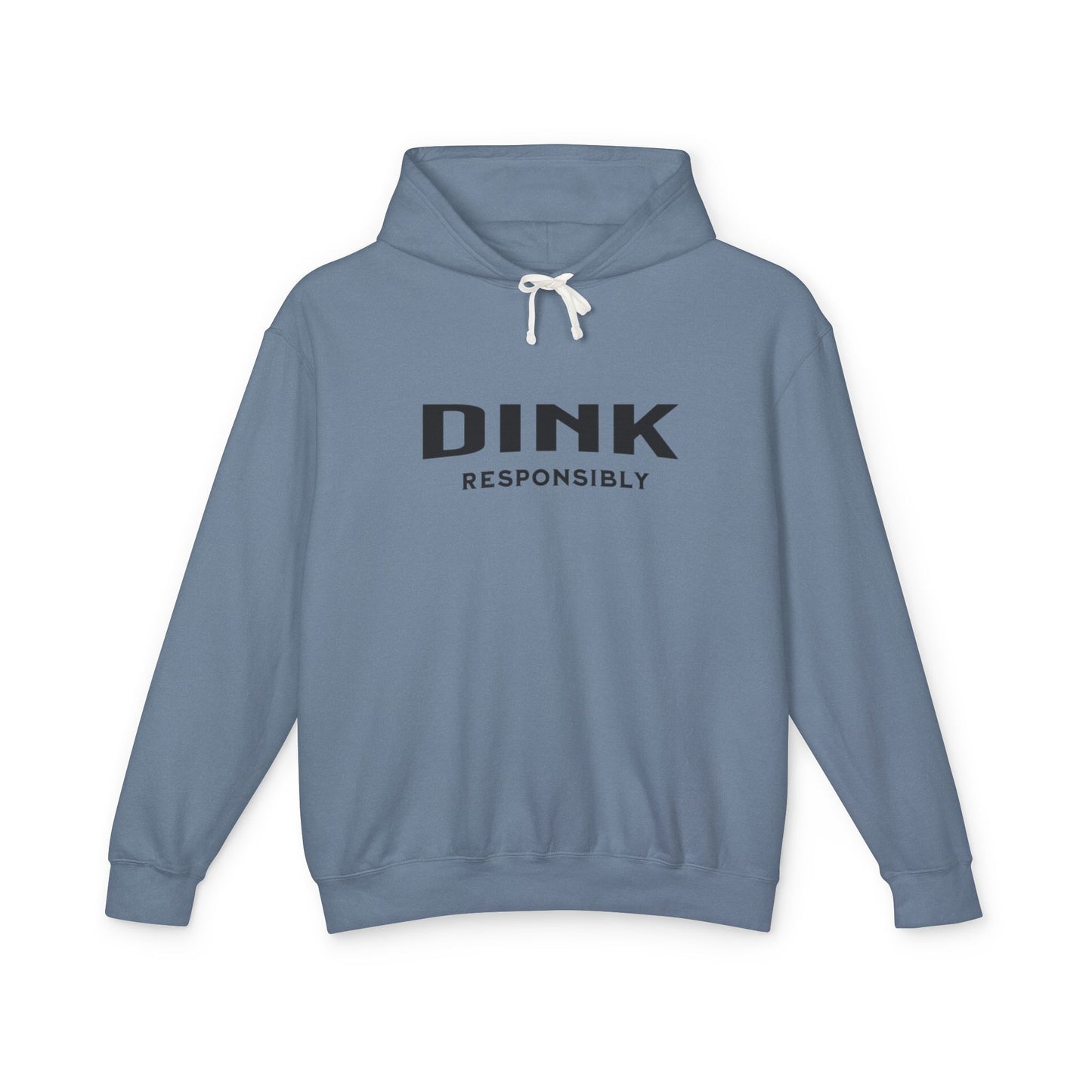 Dink Responsibly – Fun Pickleball Design" Unisex Lightweight Hooded Sweatshirt