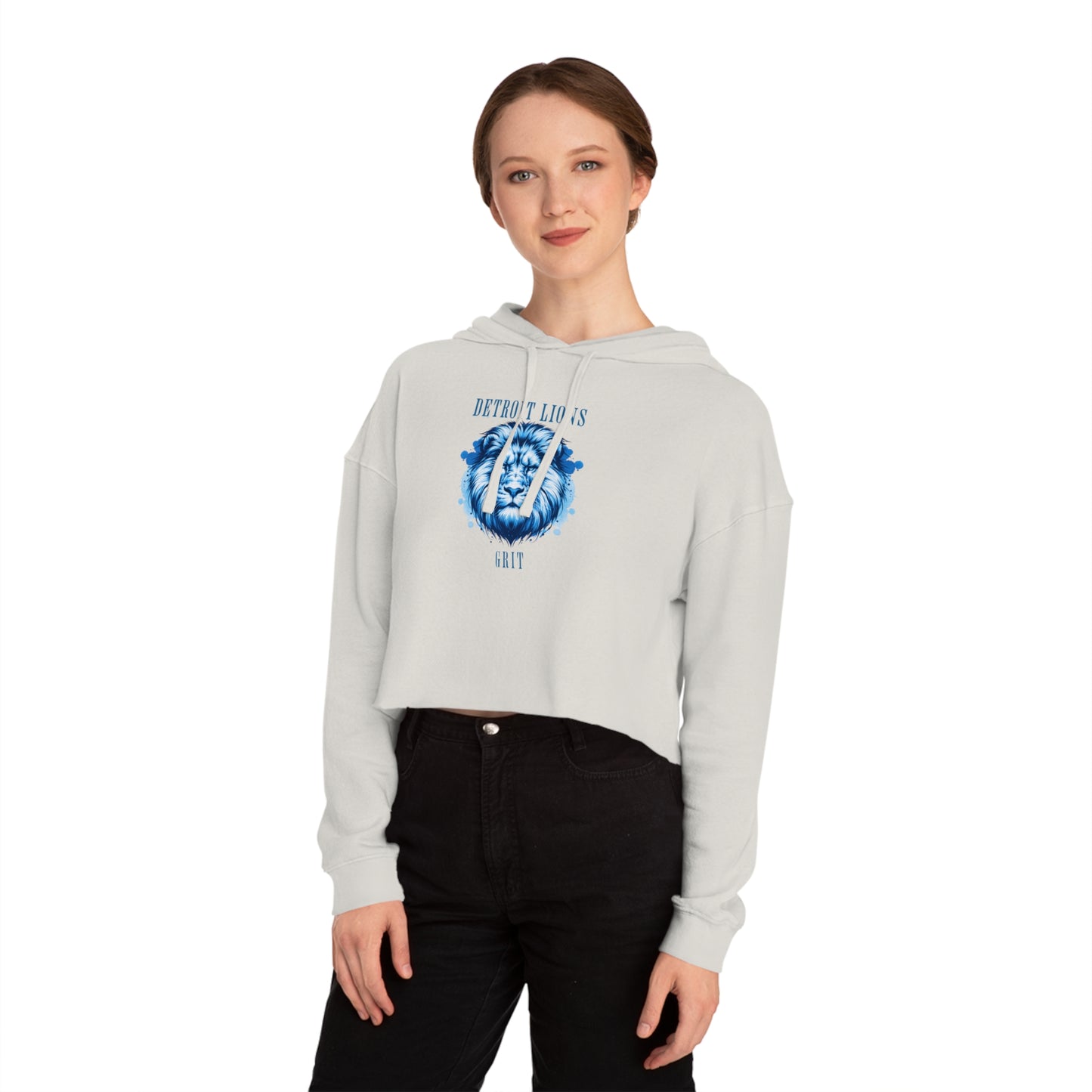 Cropped Hoodie Detroit Lions Grit