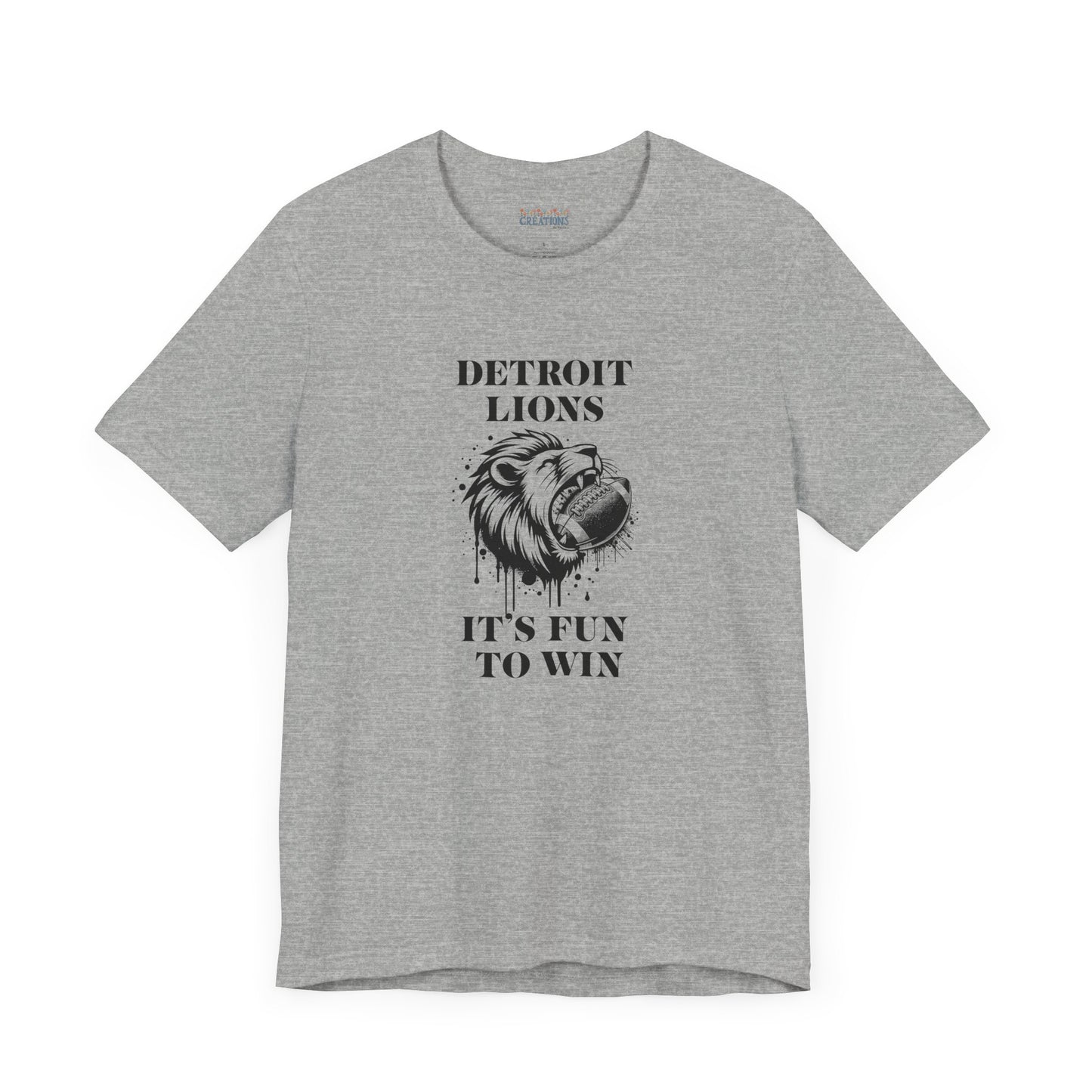 LION'S Football Tee with Locker Room Quote