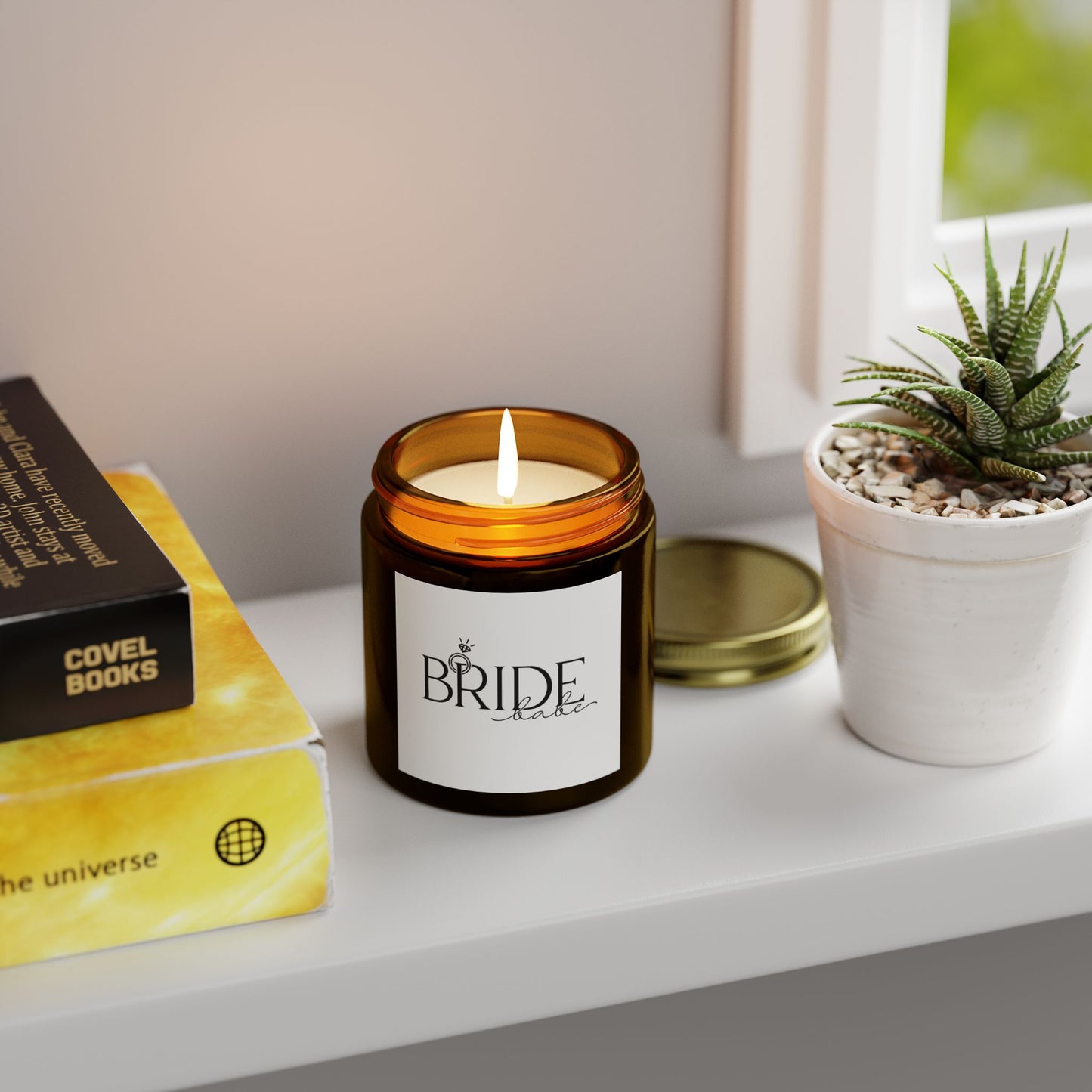 Bride Scented Candle - Coconut Apricot Wax (4oz, 9oz) | Perfect Wedding Gift