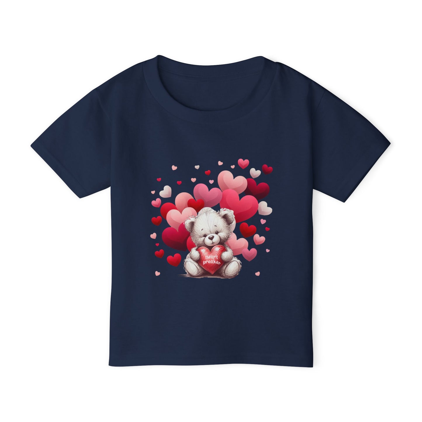 Toddler T-shirt - Valentines Heart Breaker Bear Design