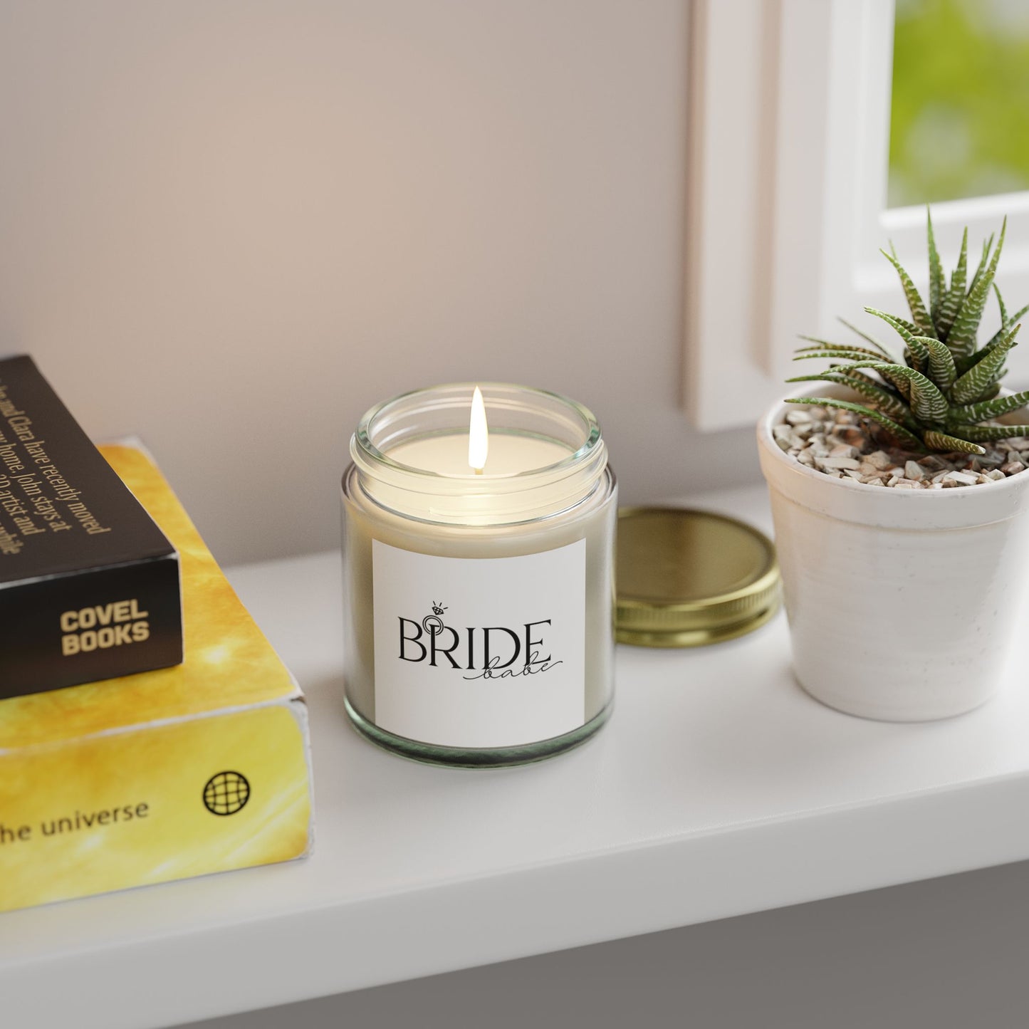 Bride Scented Candle - Coconut Apricot Wax (4oz, 9oz) | Perfect Wedding Gift