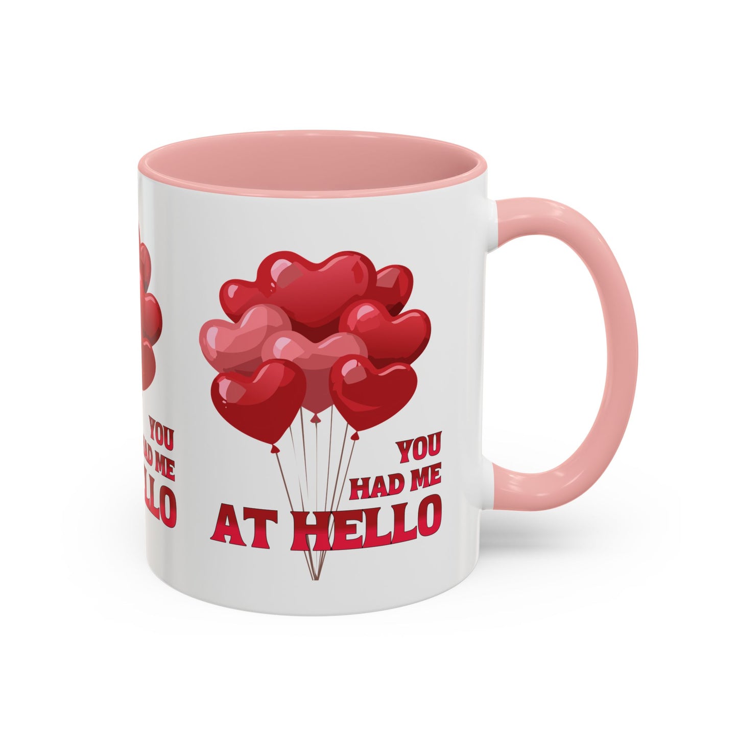 "YOU HAD ME AT HELLO" Coffee Mug Love Balloons Valentine's Day Gift