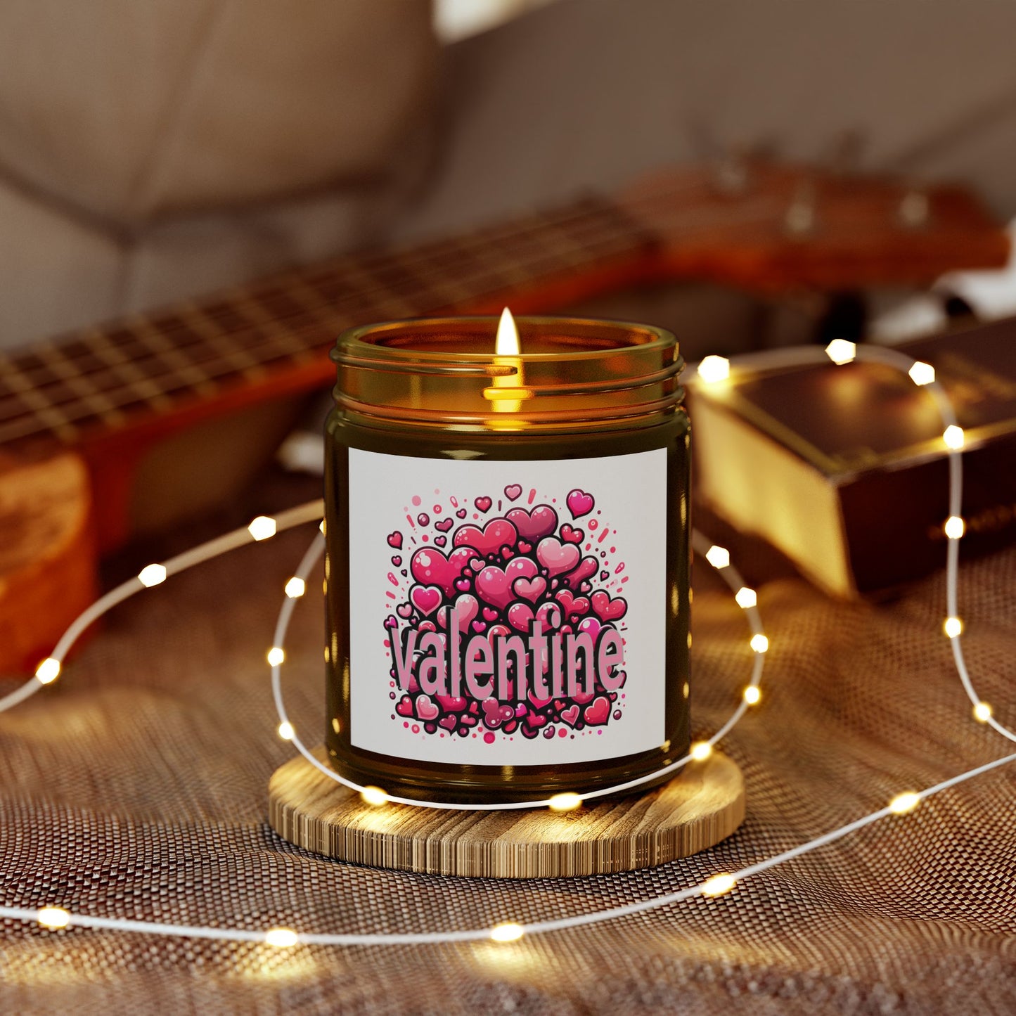 Scented Candles, Valentine Bouquet Heart Design
