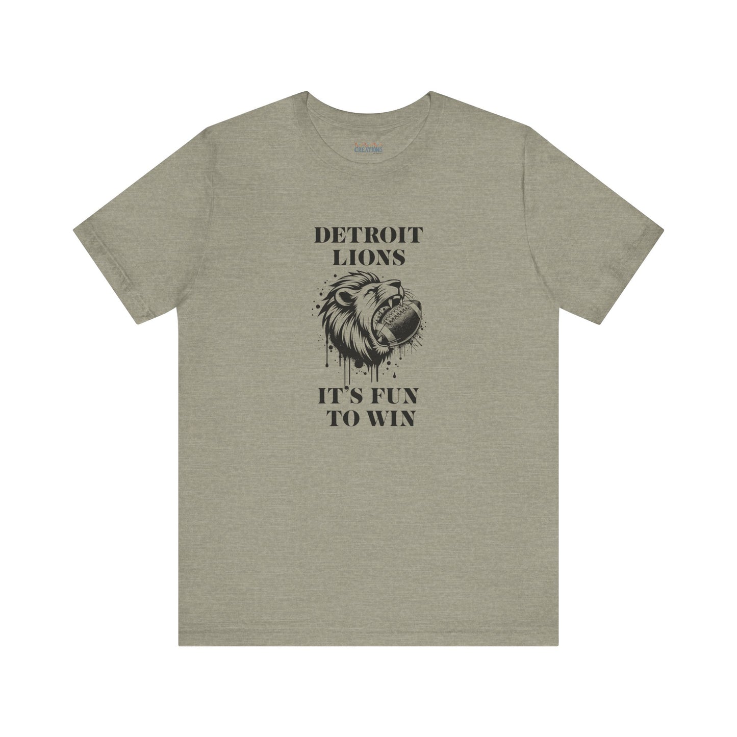 LION'S Football Tee with Locker Room Quote