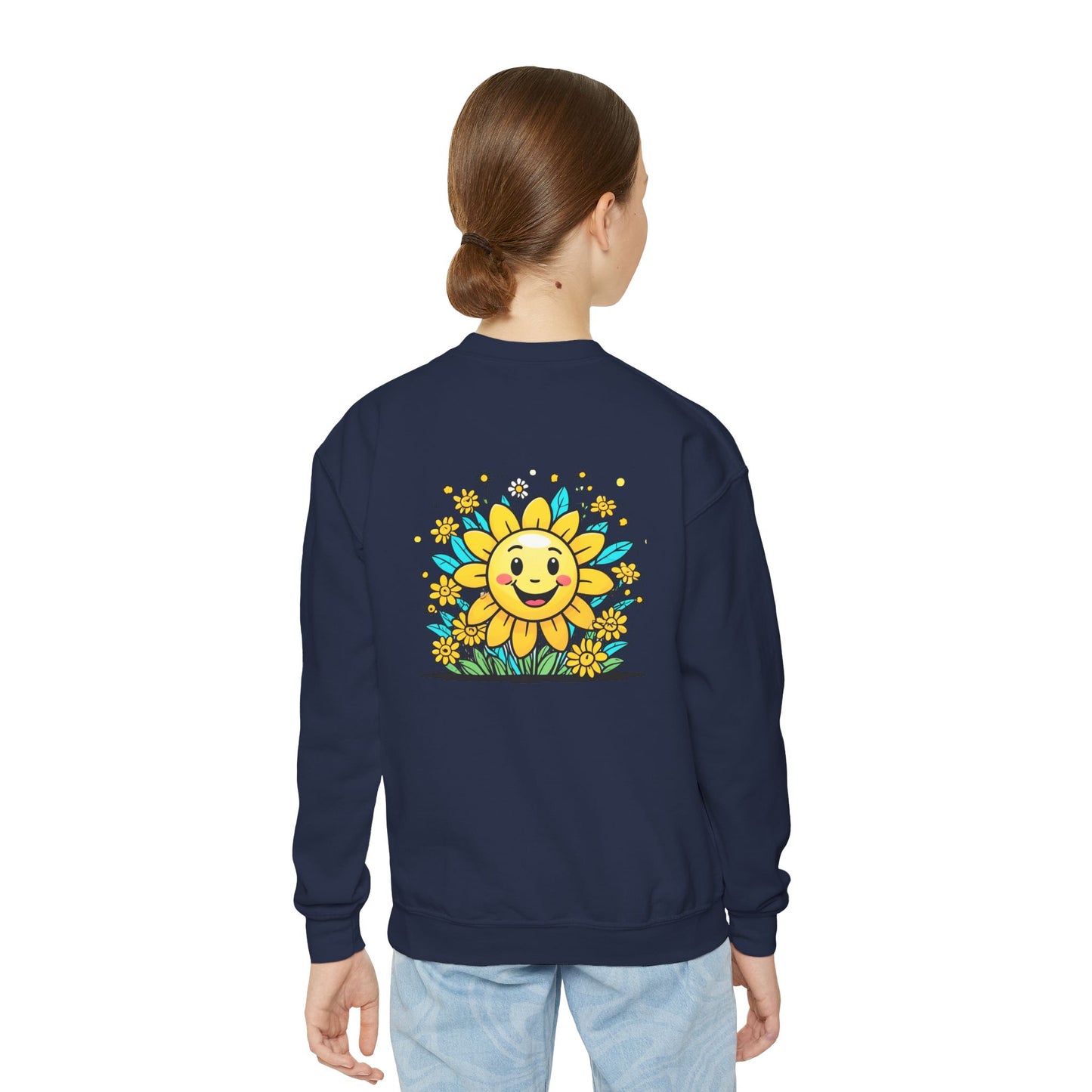 Sunshine and Flowers Youth Crewneck Sweatshirt