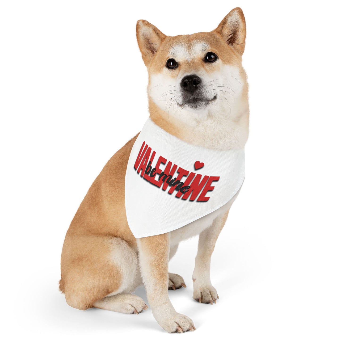 Pet Bandana Collar - Valentine, Be Mine
