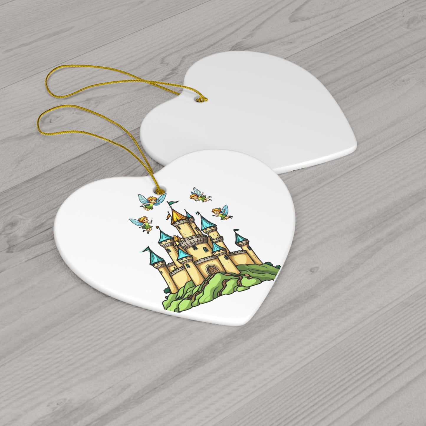 Ceramic Ornament, 4 Shapes