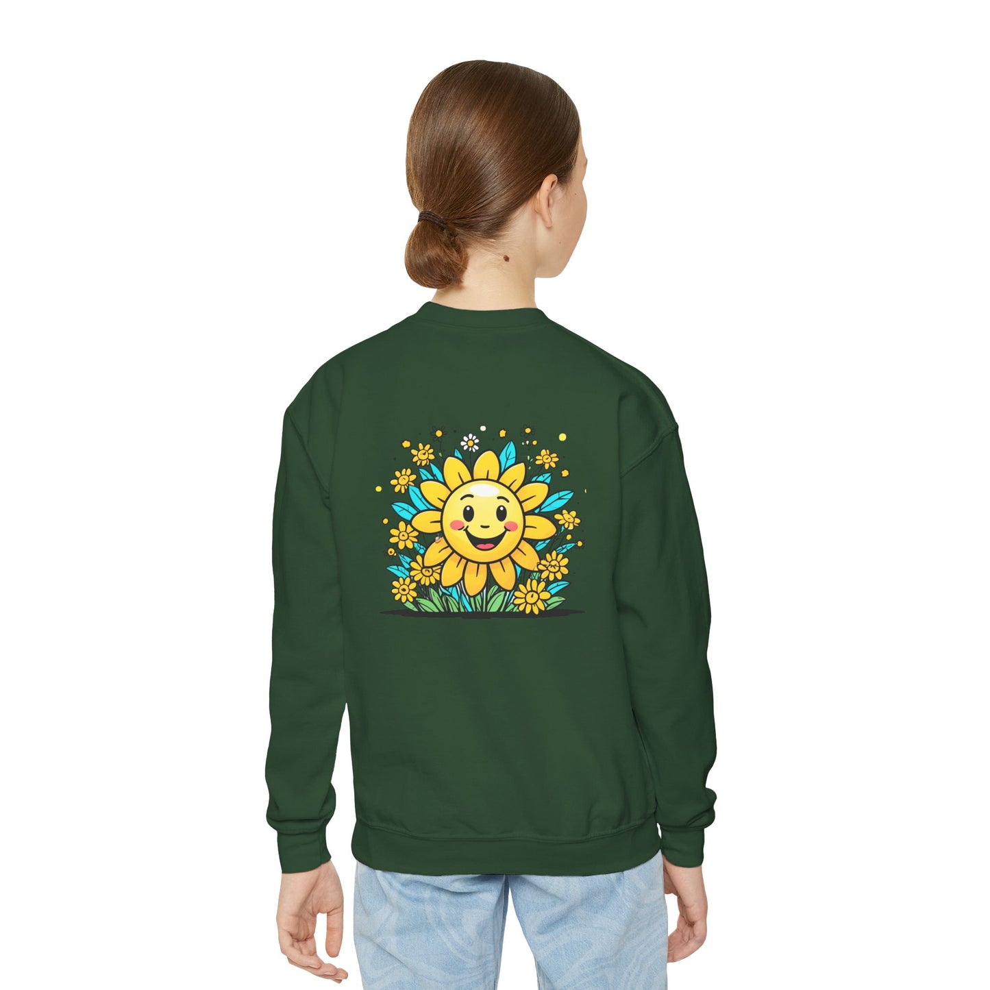 Sunshine and Flowers Youth Crewneck Sweatshirt