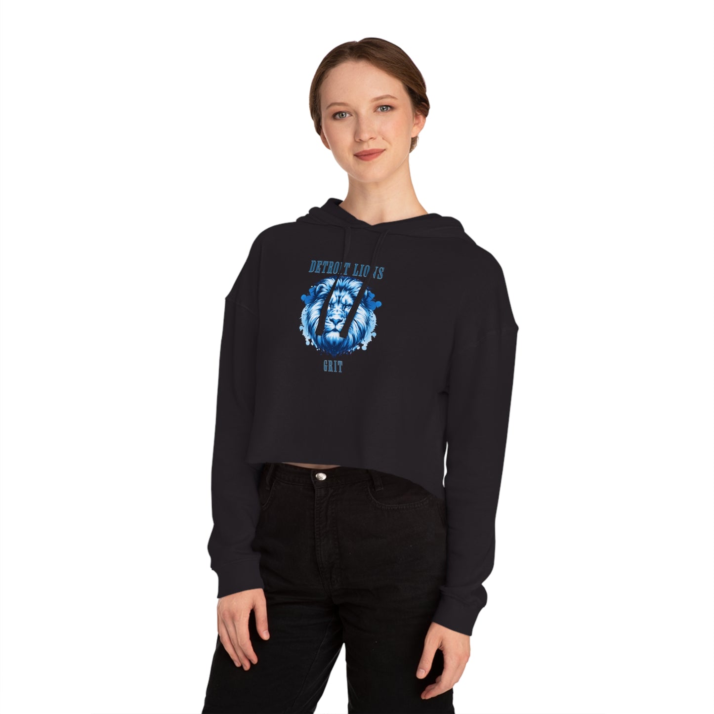 Cropped Hoodie Detroit Lions Grit