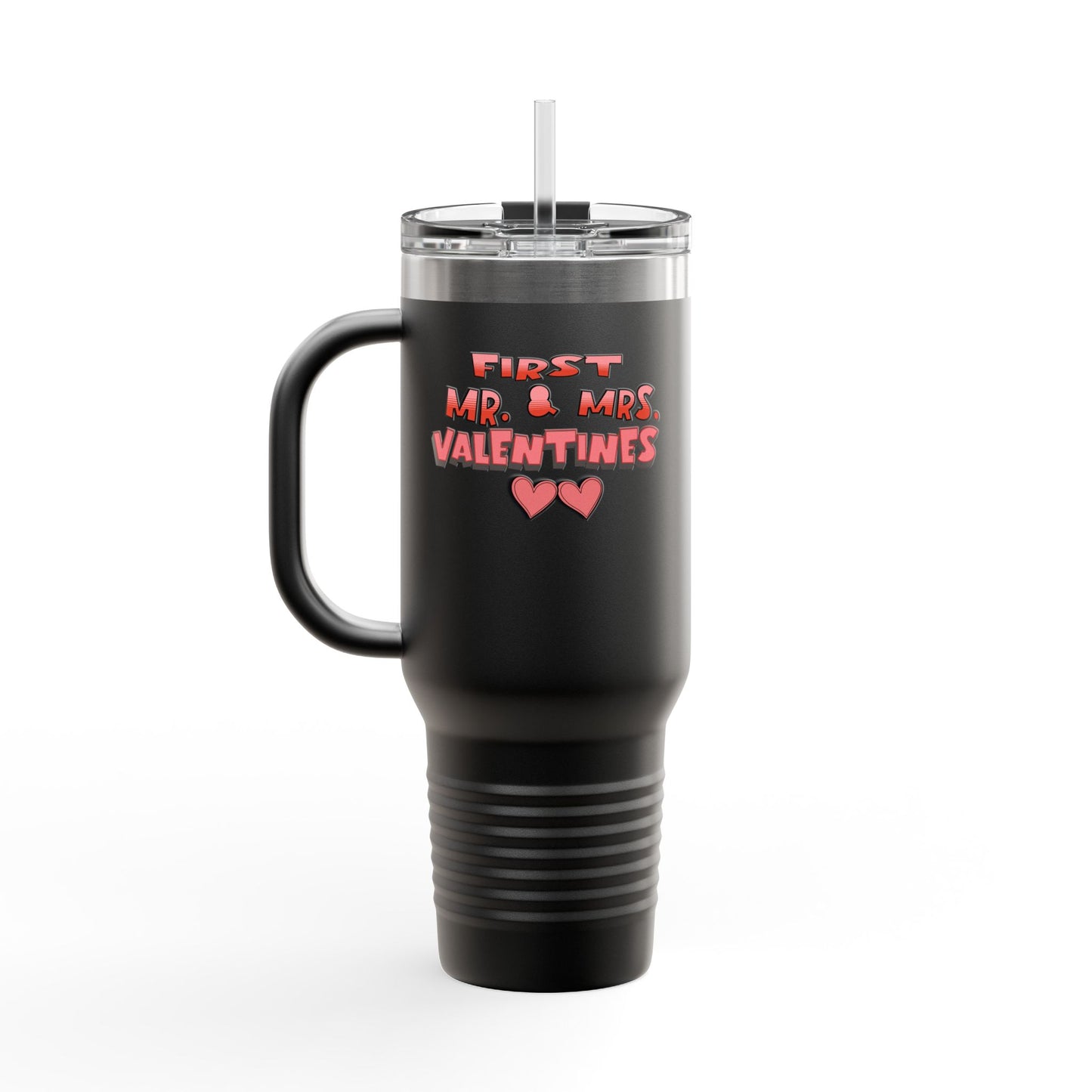 Valentines Insulated Travel Mug "First Mr. & Mrs. Valentines"