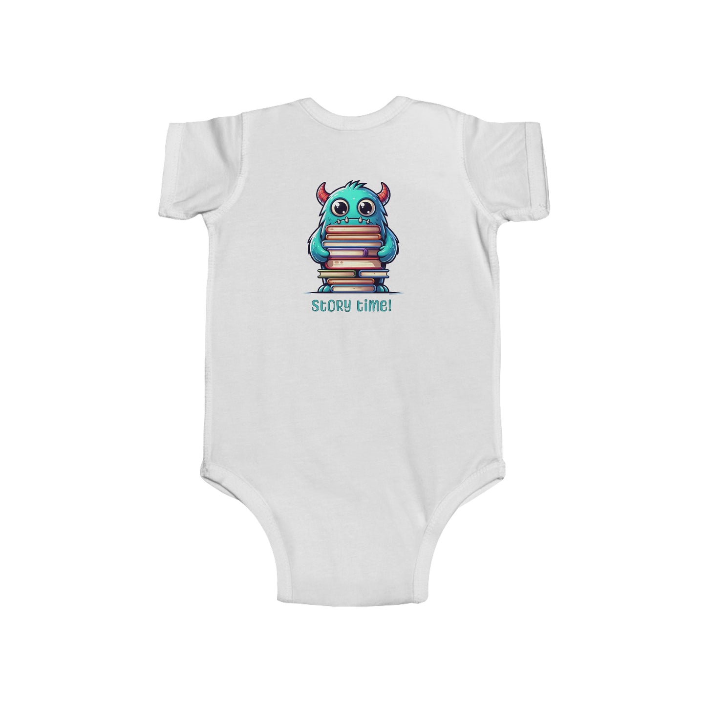 Baby Bodysuit - Happy Monster Story Time Design