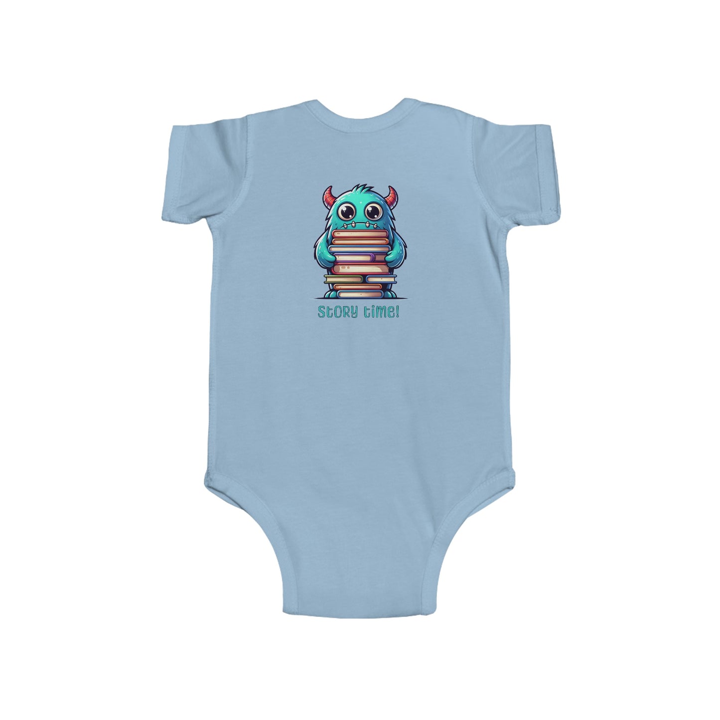 Baby Bodysuit - Happy Monster Story Time Design
