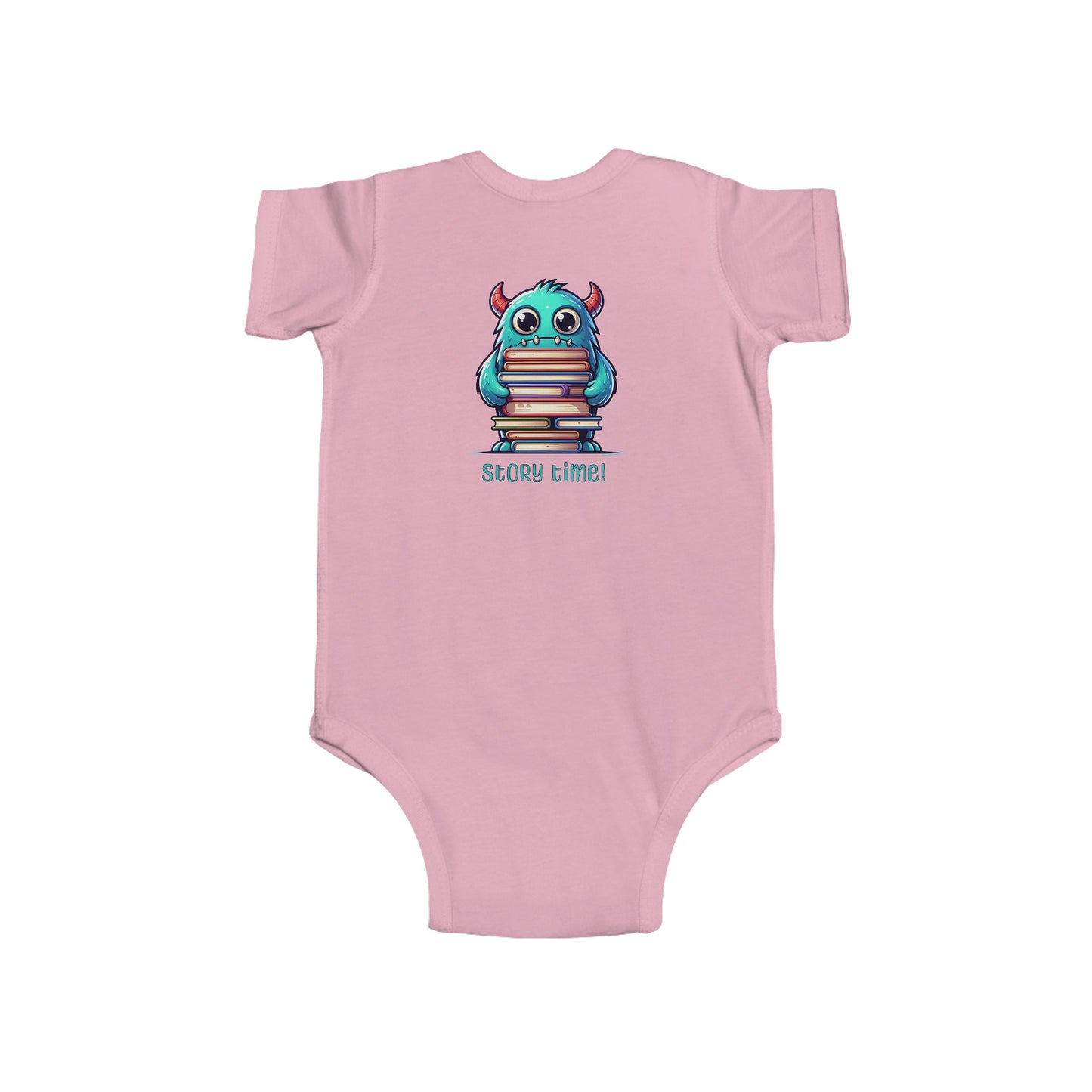 Baby Bodysuit - Happy Monster Story Time Design