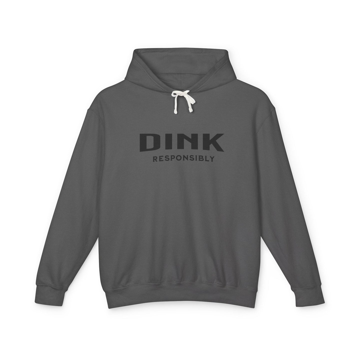 Dink Responsibly – Fun Pickleball Design" Unisex Lightweight Hooded Sweatshirt