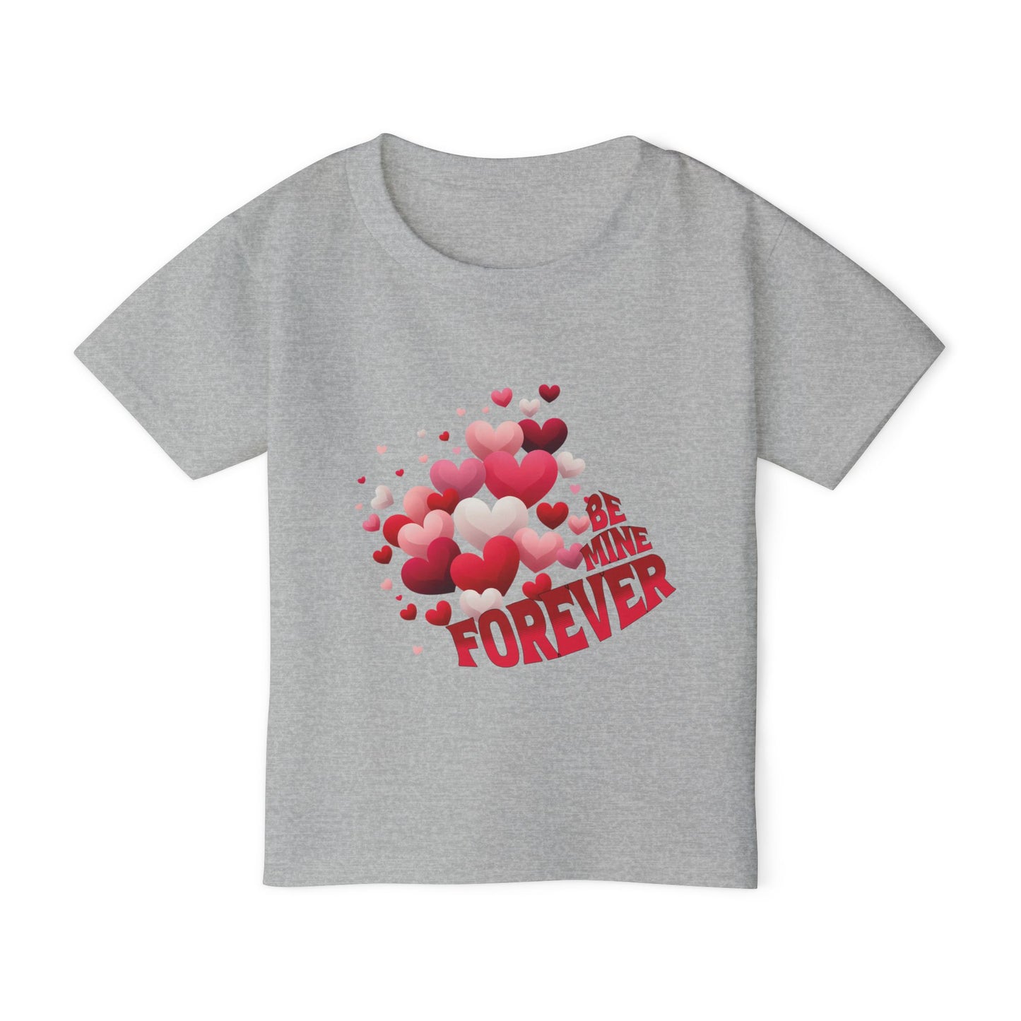 - Be Mine Forever-Toddler T-shirt Valentine's Day Hearts Design