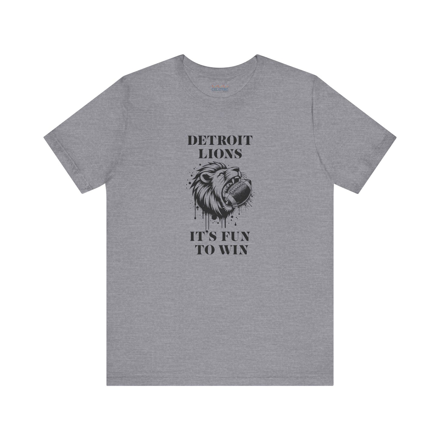 LION'S Football Tee with Locker Room Quote
