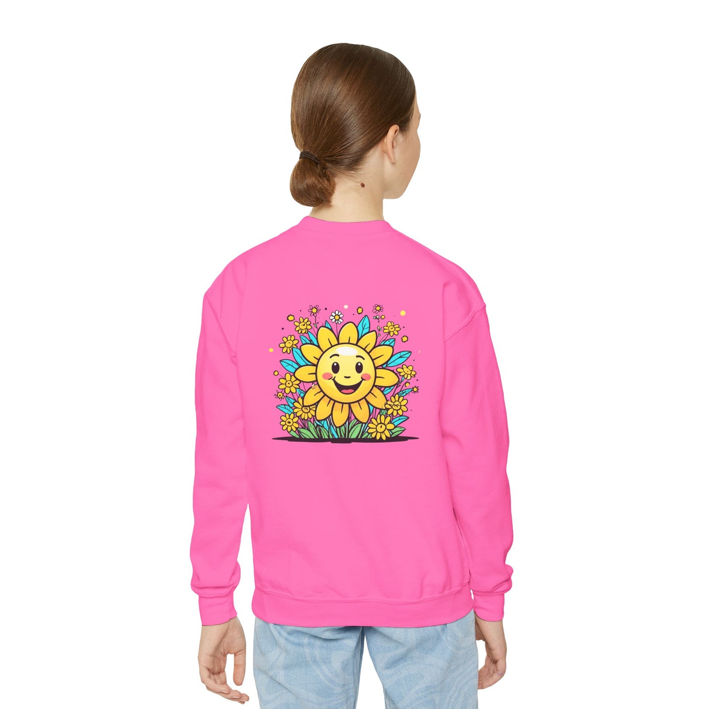 Sunshine and Flowers Youth Crewneck Sweatshirt