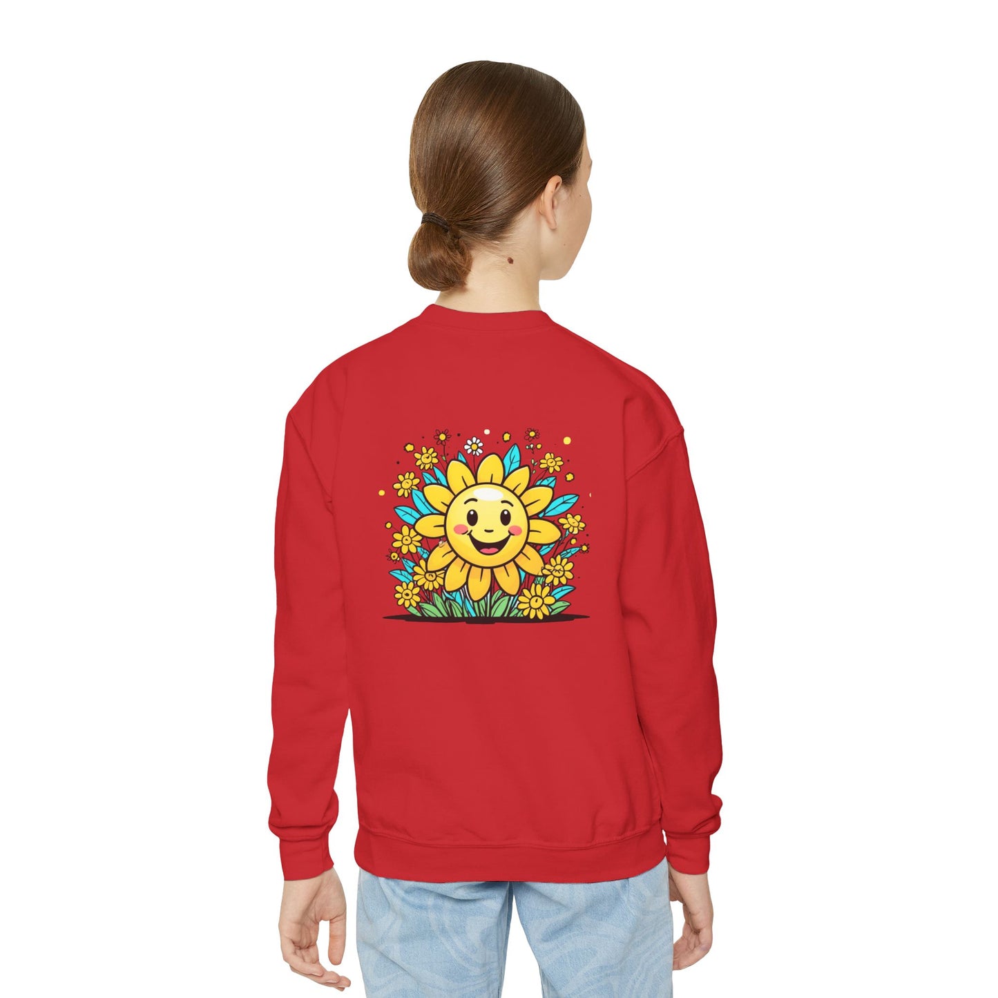 Sunshine and Flowers Youth Crewneck Sweatshirt