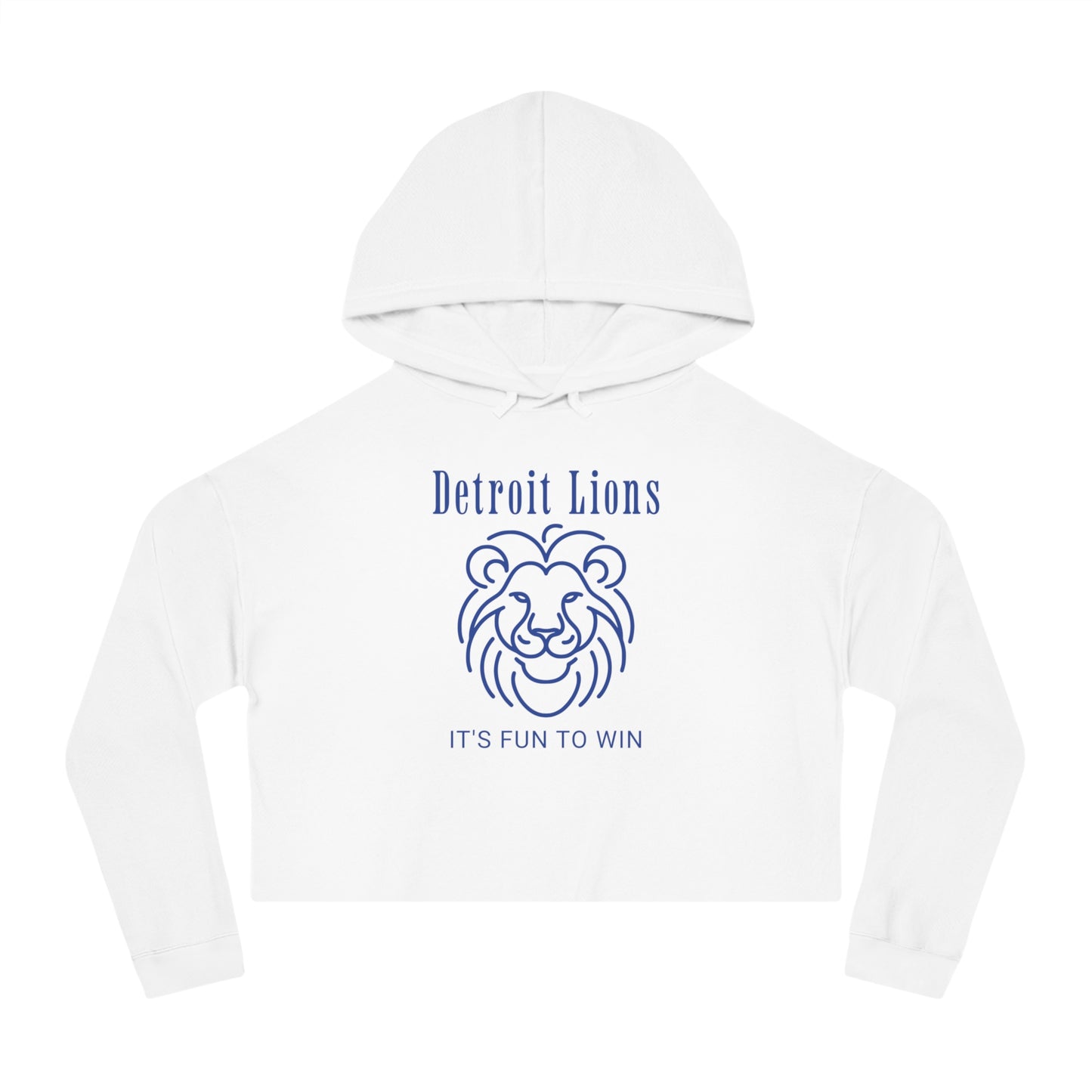 Cropped Hoodie Detroit Lions Fun to Win Quote