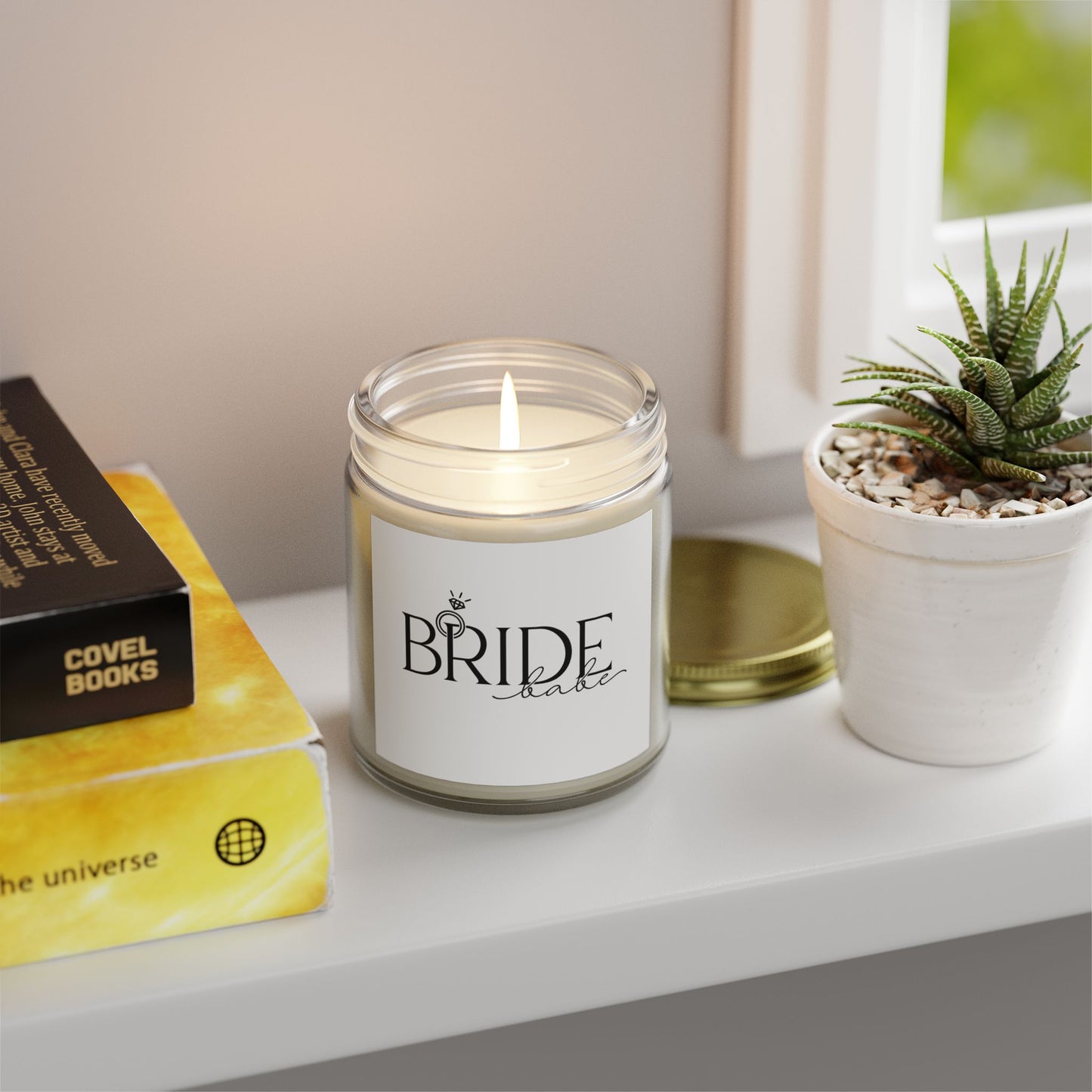Bride Scented Candle - Coconut Apricot Wax (4oz, 9oz) | Perfect Wedding Gift