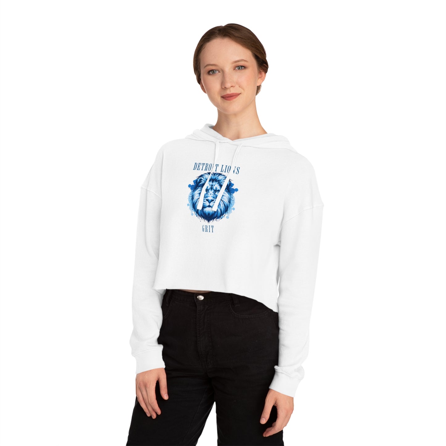 Cropped Hoodie Detroit Lions Grit