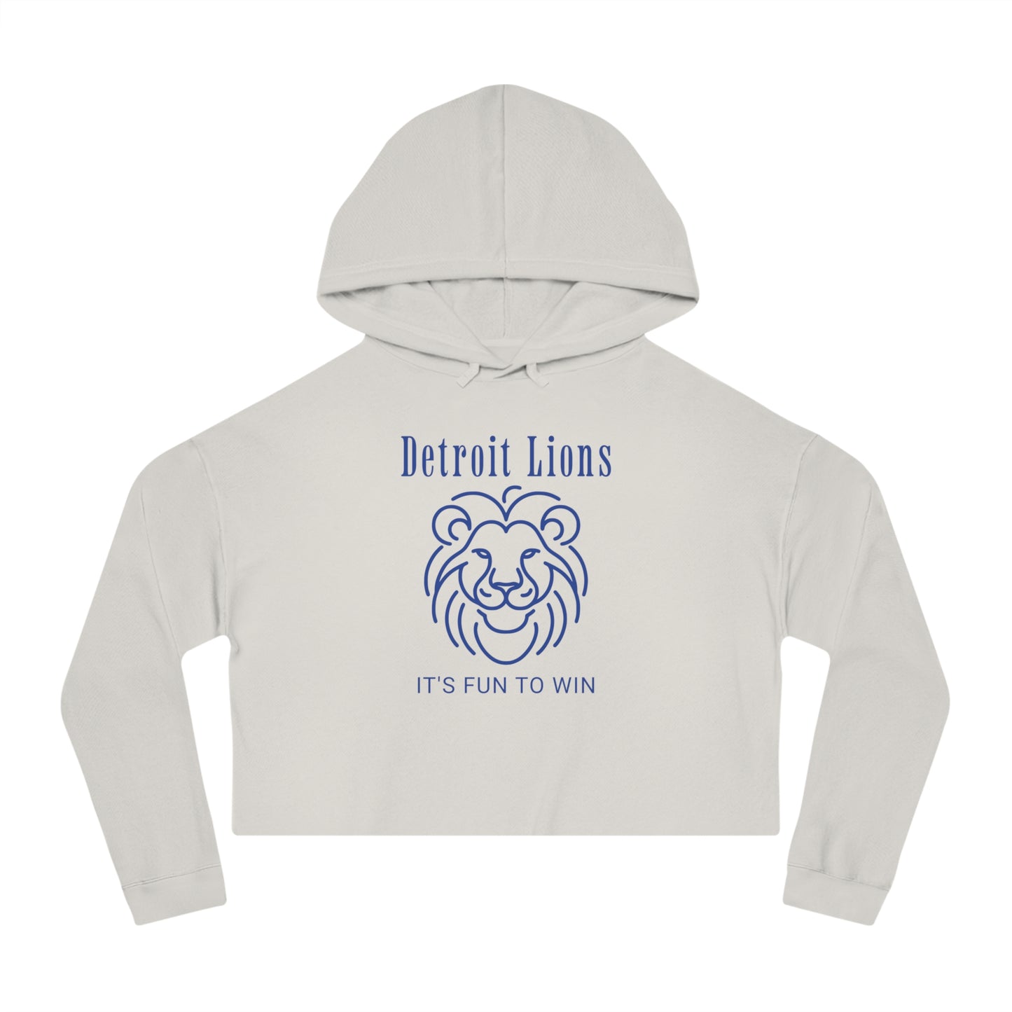 Cropped Hoodie Detroit Lions Fun to Win Quote
