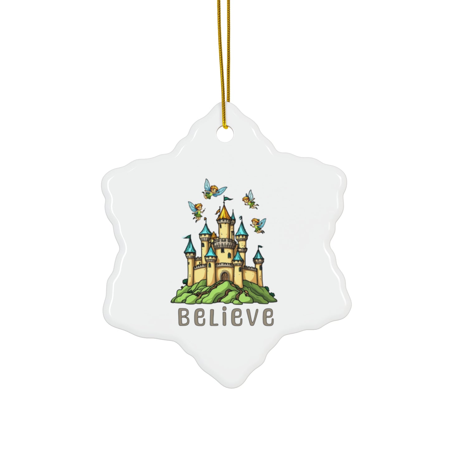 Ceramic Ornament, 4 Shapes
