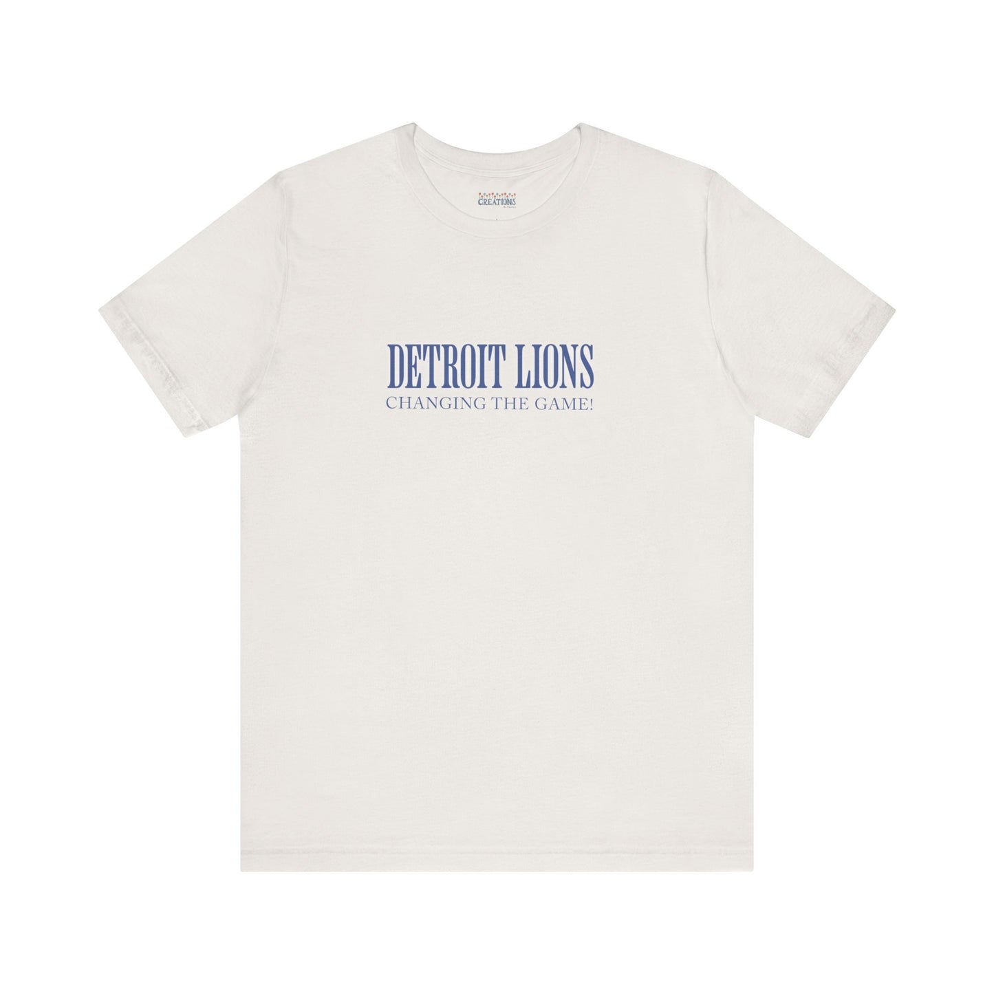LION'S Football Tee with Quote "Changing the Game"