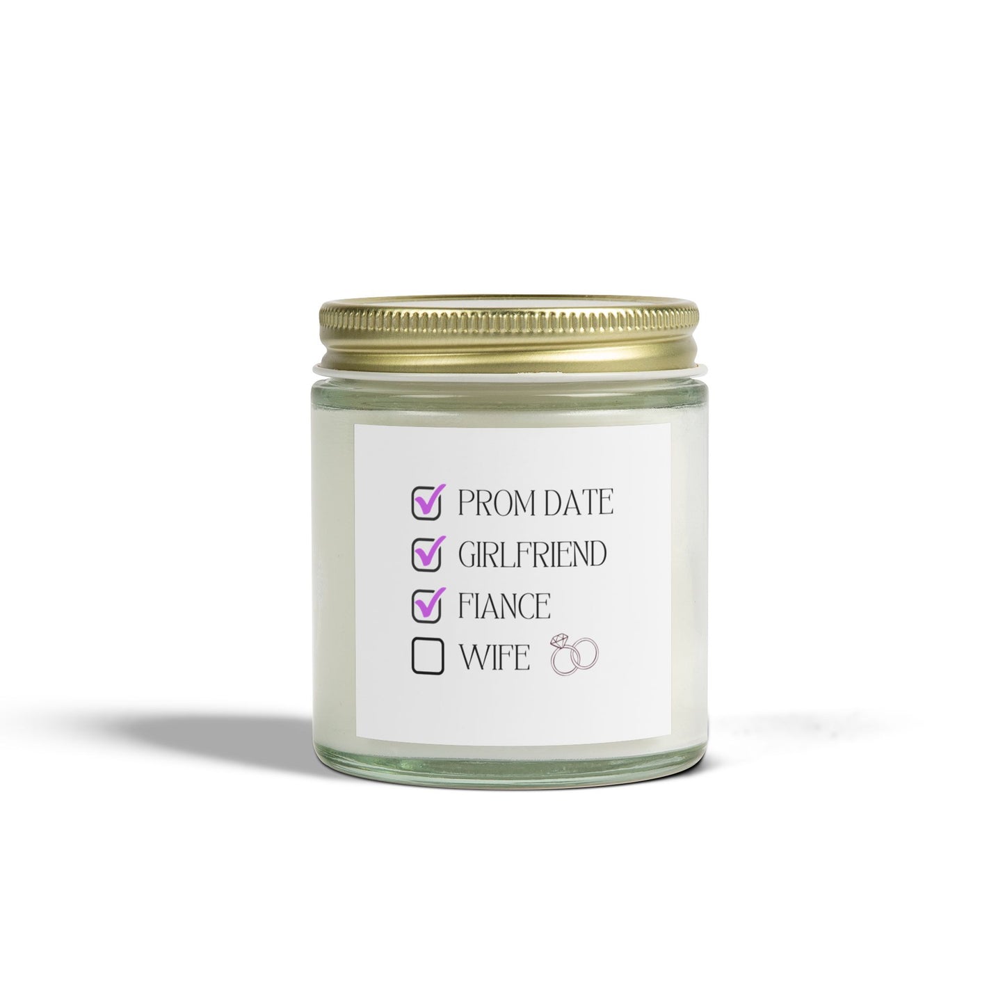 Engagement Candle Romantic Scented Candle - Coconut Apricot Wax, Perfect for Engagements & Date Nights