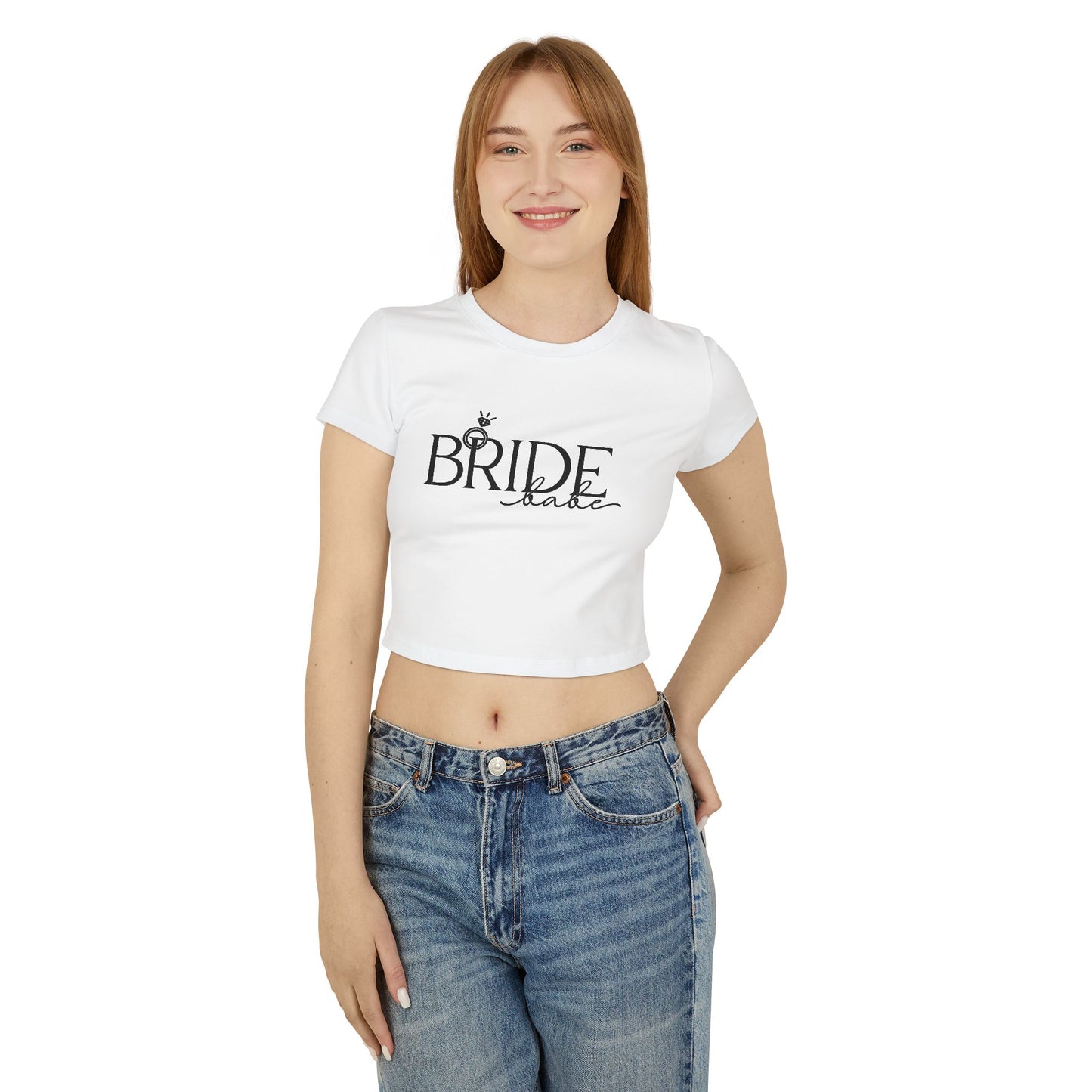 Bride Babes Cute Women's Baby Tee for Maid of Honor and Bridesmaids for bachelorette party