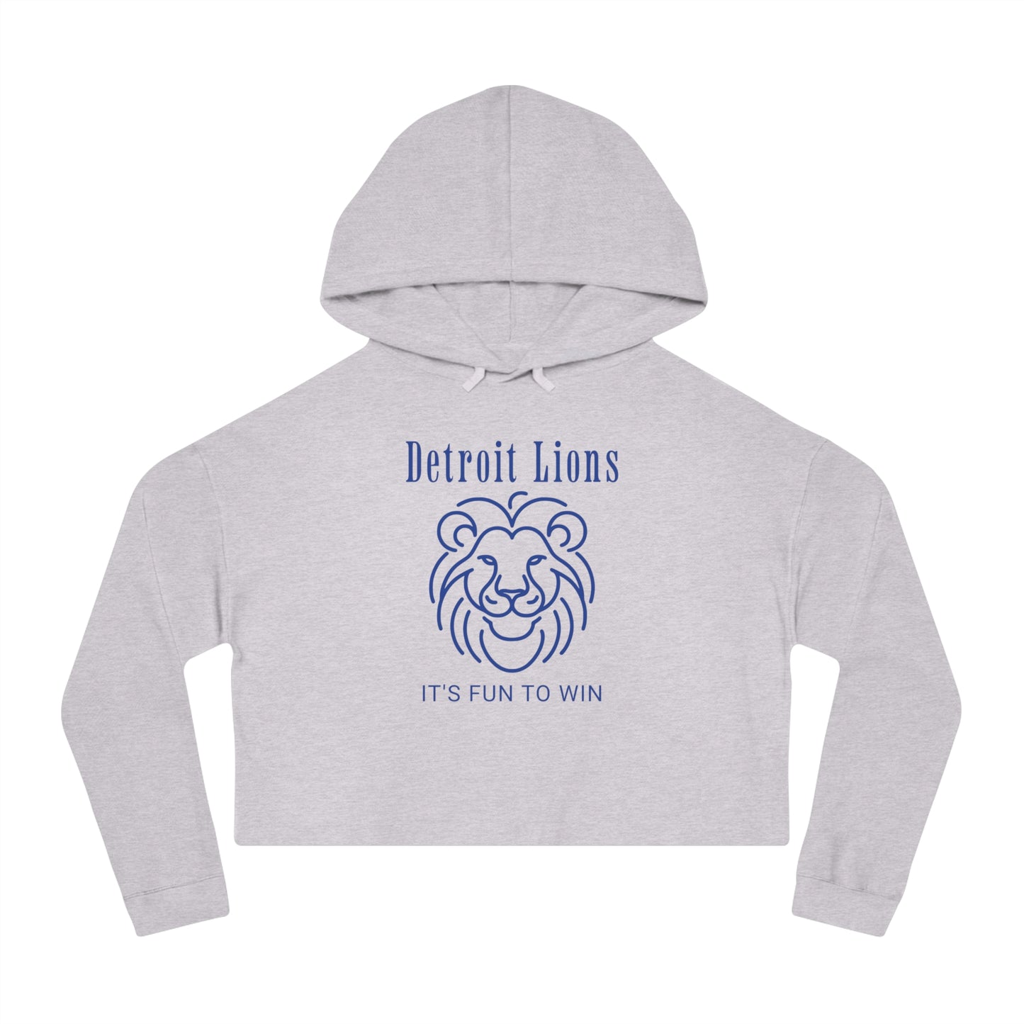 Cropped Hoodie Detroit Lions Fun to Win Quote