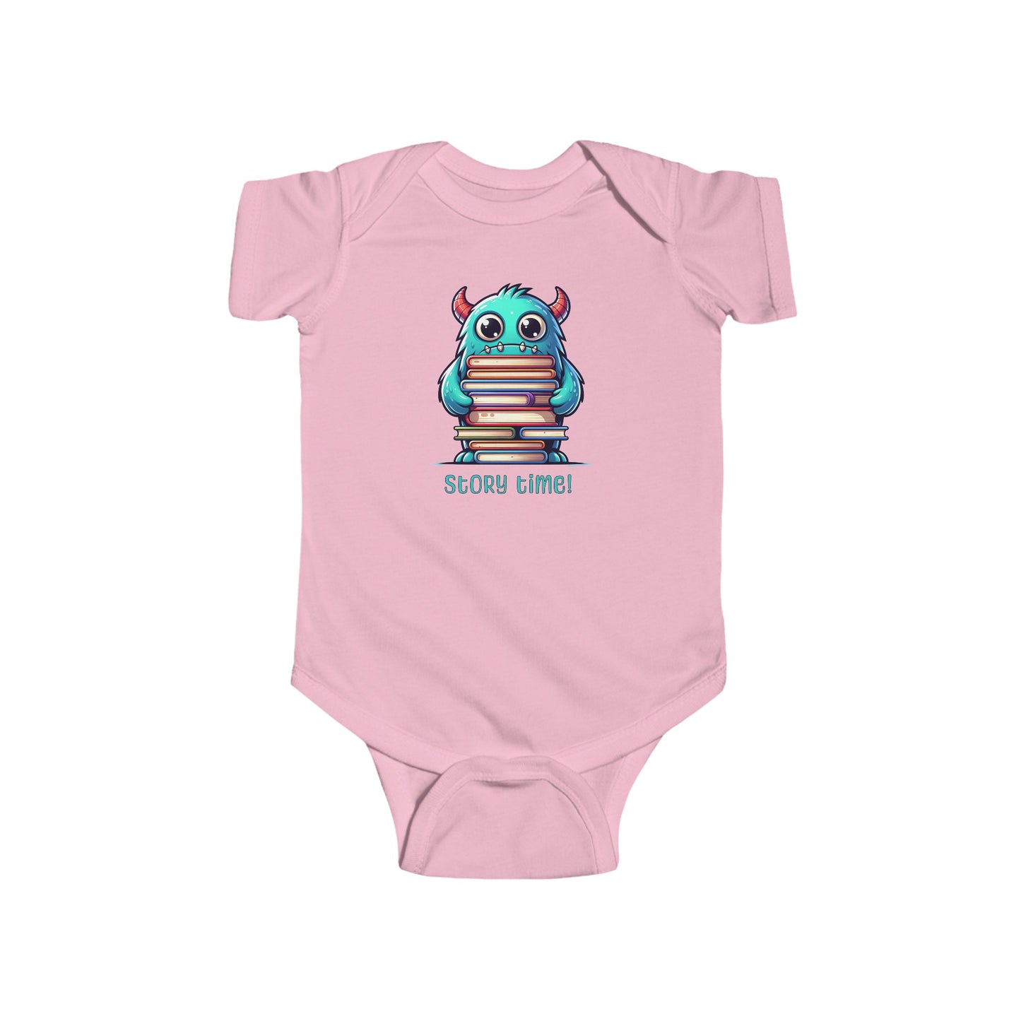Baby Bodysuit - Happy Monster Story Time Design