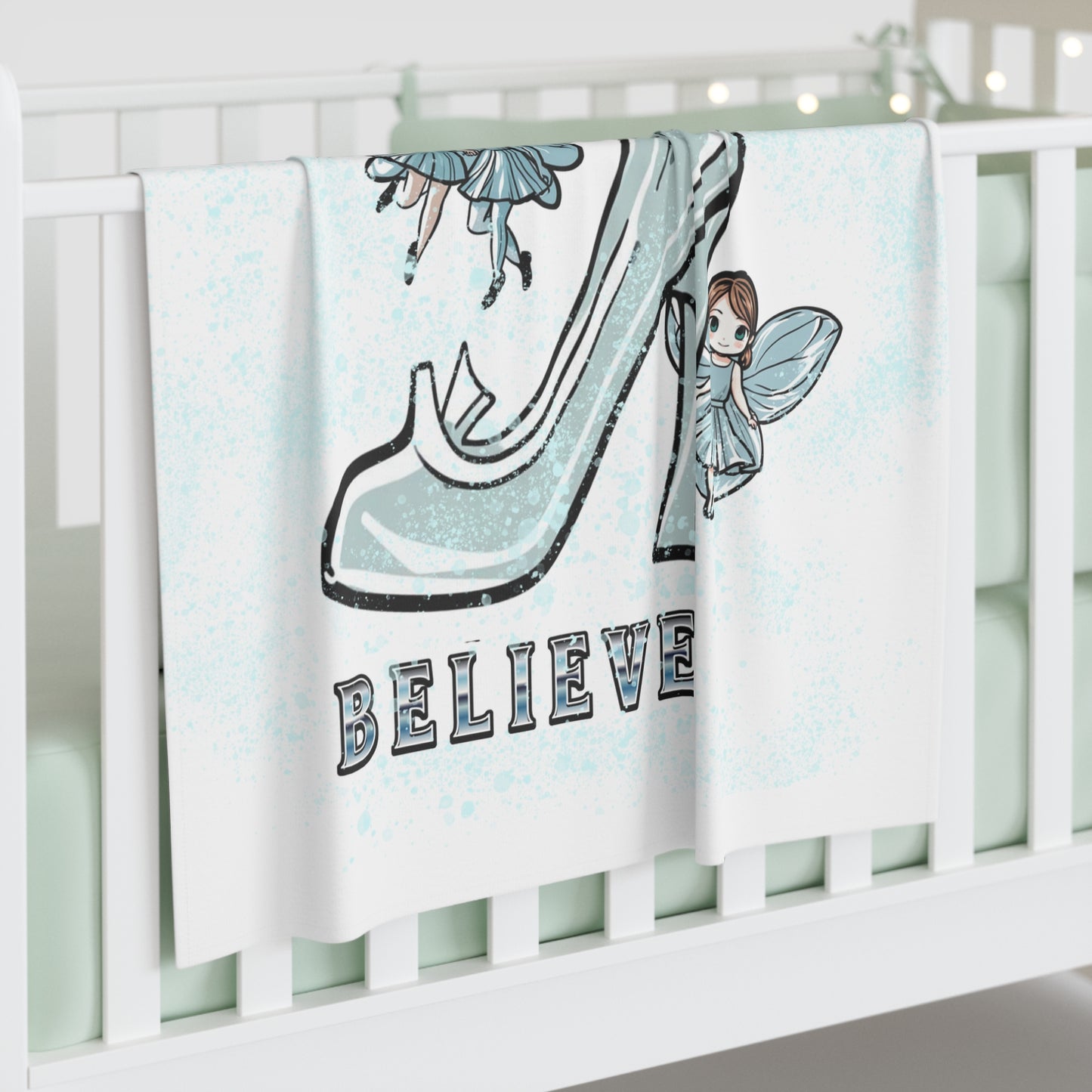 Swaddle Blanket - Fairy Dust Believe Design