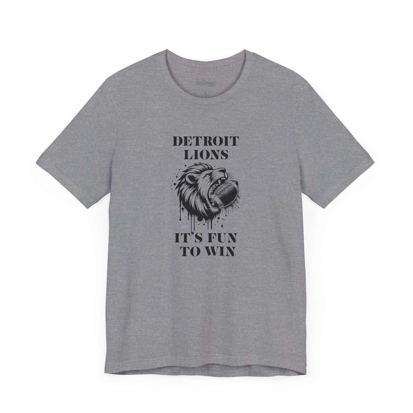 LION'S Football Tee with Locker Room Quote