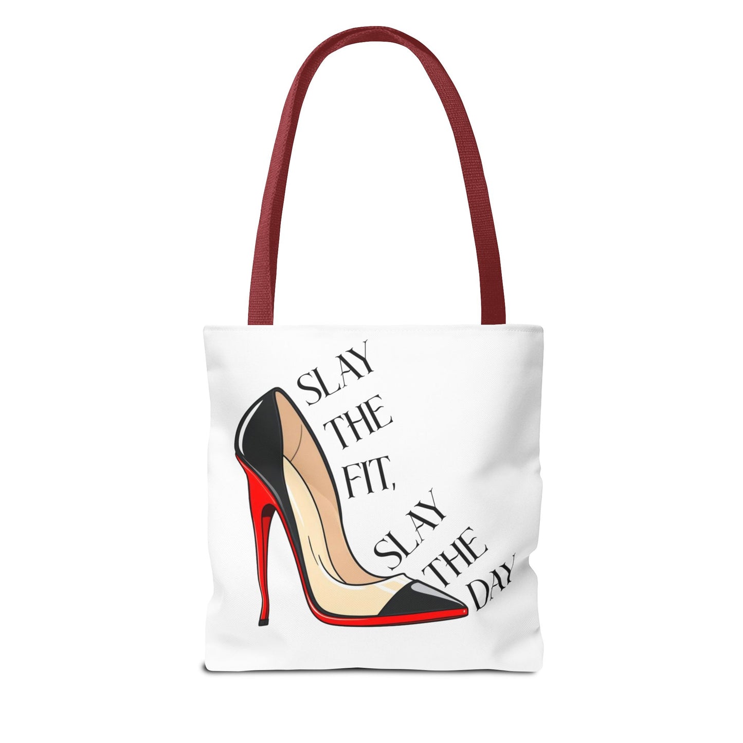 Tote Bag - Slay the Fit, Slay the Day Stiletto Design