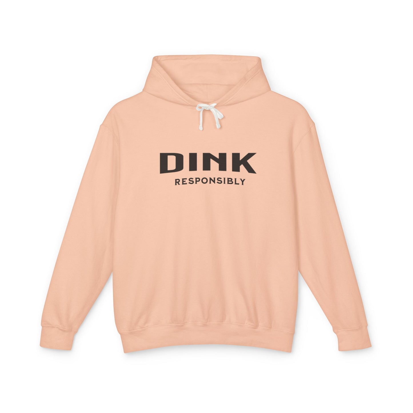 Dink Responsibly – Fun Pickleball Design" Unisex Lightweight Hooded Sweatshirt