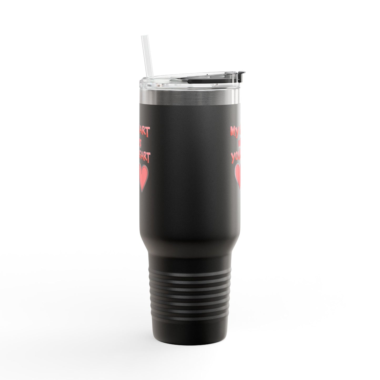 Valentines Insulated Travel Mug "My Heart Wants What Your Heart Wants!"