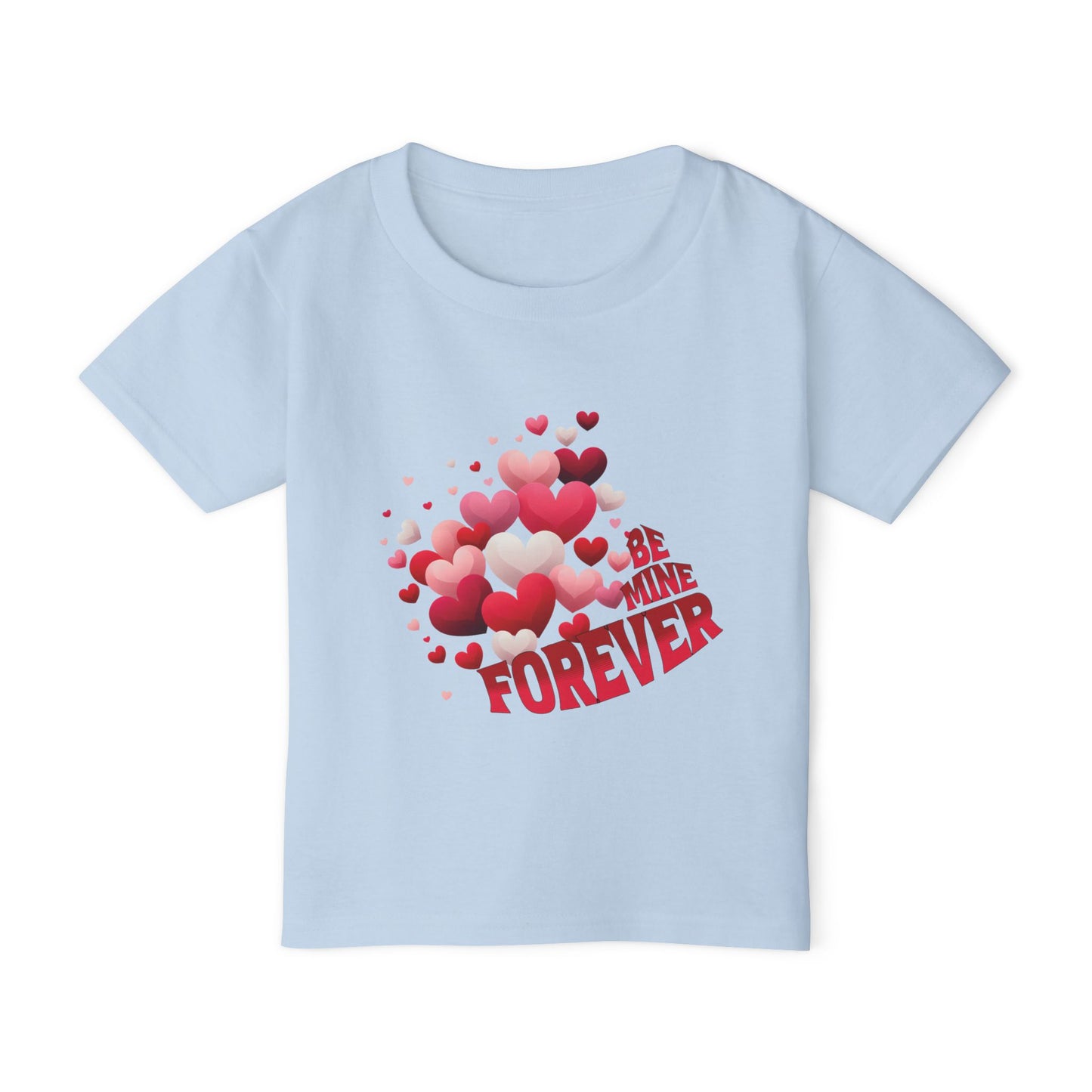 - Be Mine Forever-Toddler T-shirt Valentine's Day Hearts Design