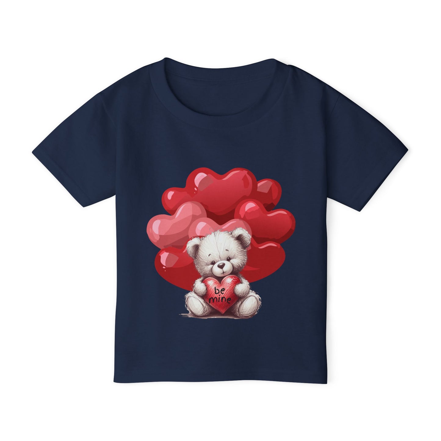 Toddler T-shirt - Valentines BE MINE Bear And Heart Design