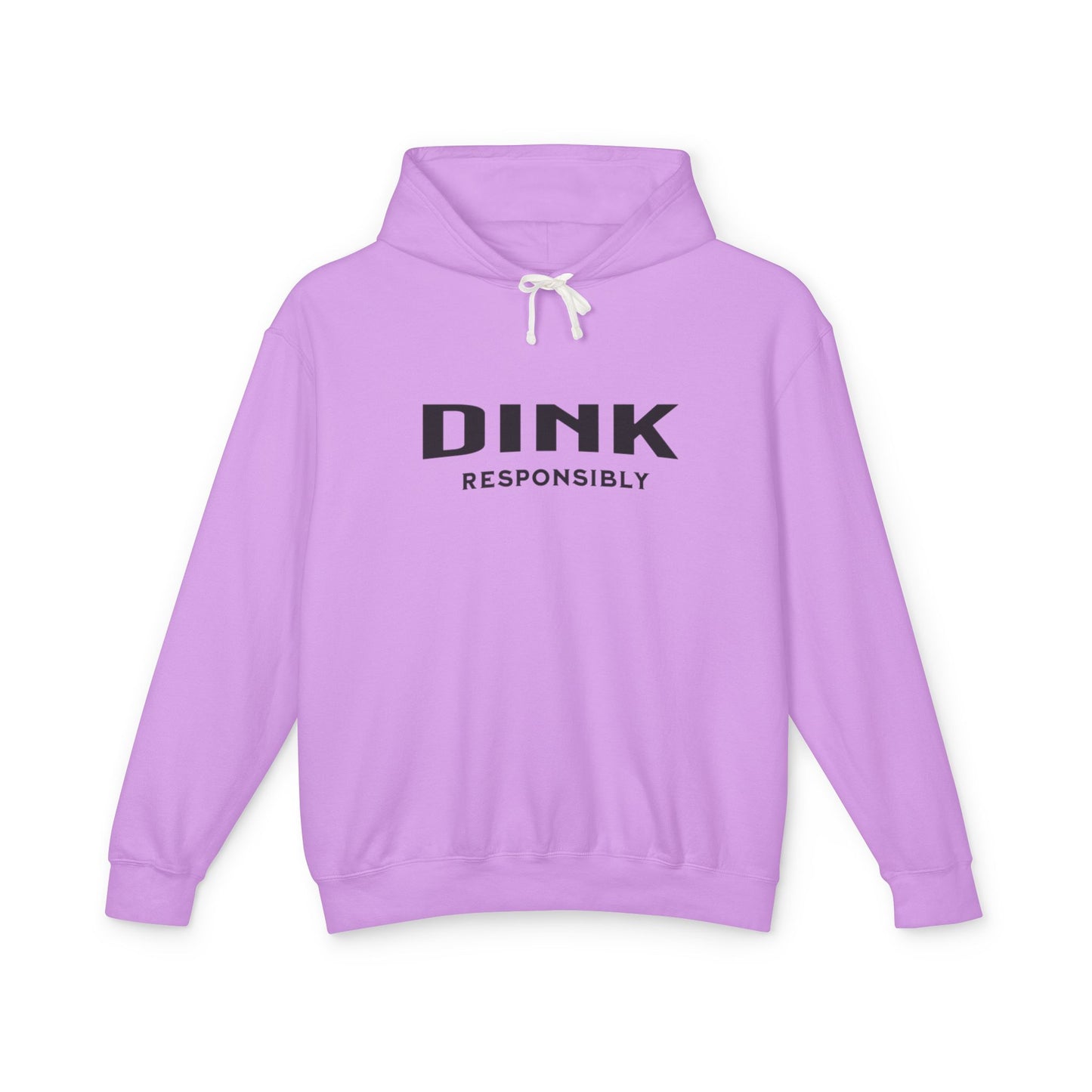 Dink Responsibly – Fun Pickleball Design" Unisex Lightweight Hooded Sweatshirt