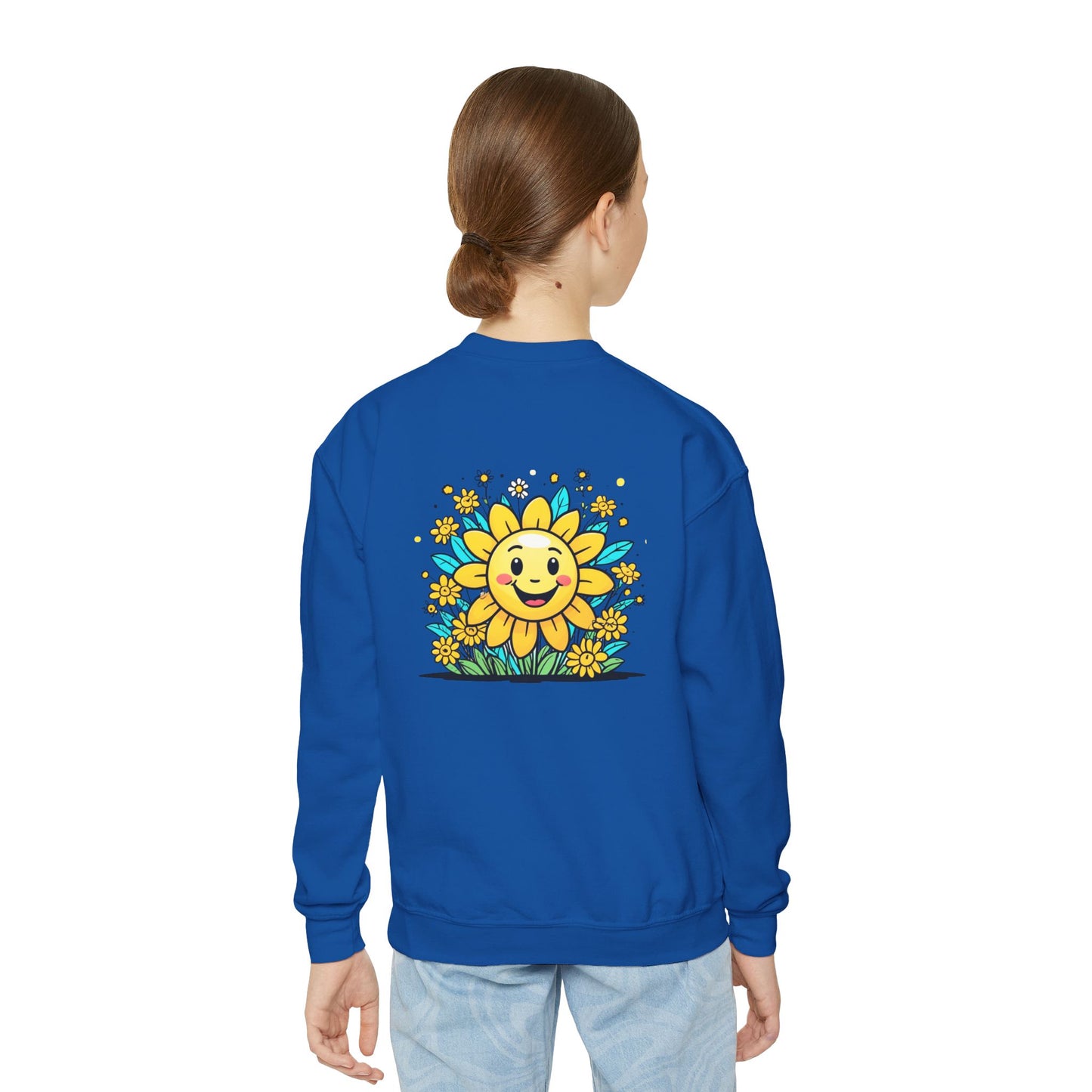 Sunshine and Flowers Youth Crewneck Sweatshirt